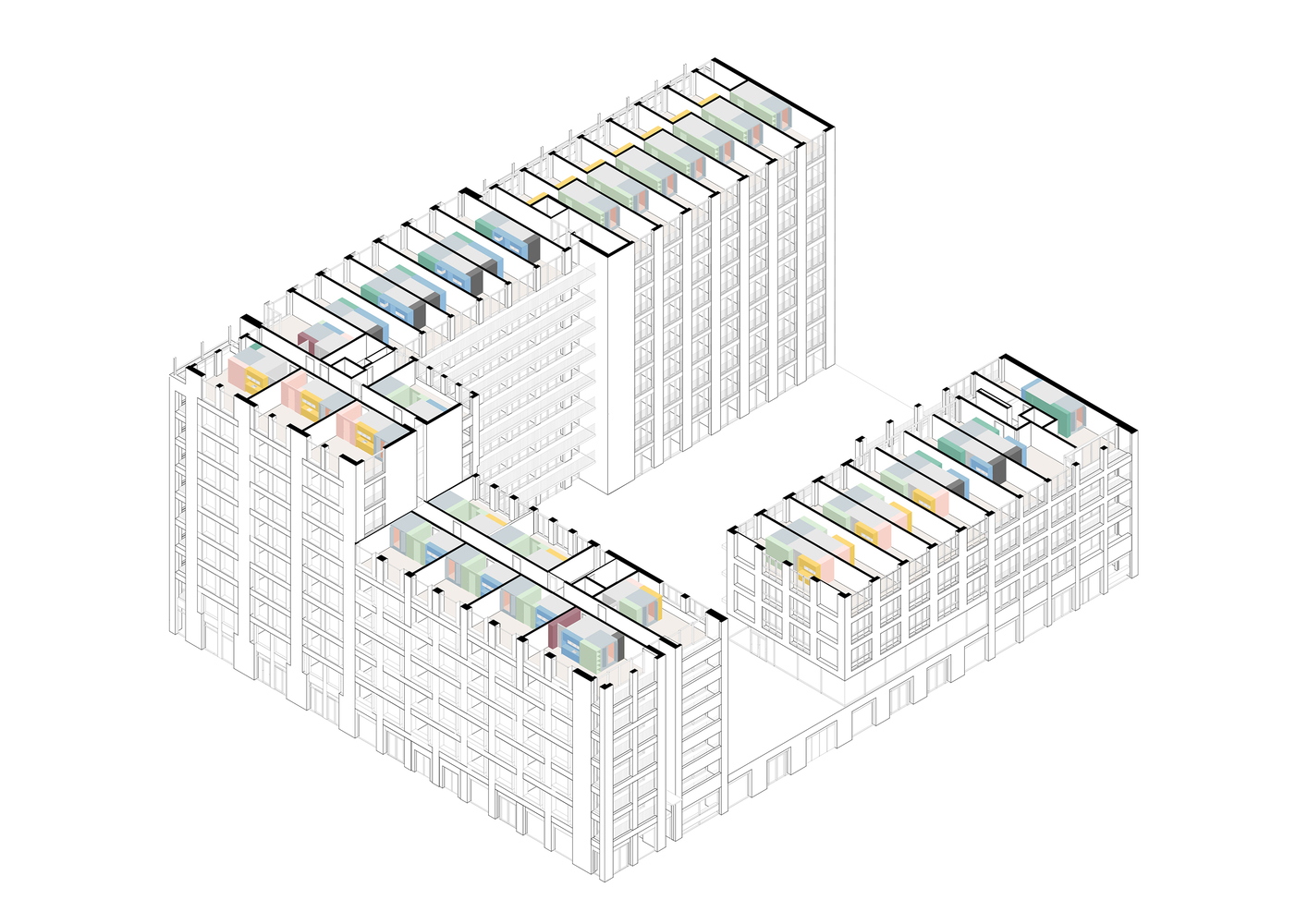 阿姆斯特丹智能紧凑公寓共享生活空间丨荷兰阿姆斯特丹丨Shift architecture urbanism-17