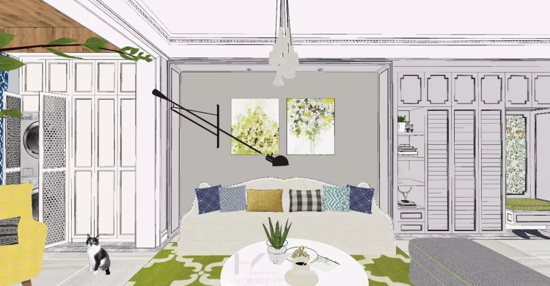 南京新城香悦澜山 124 平米美式田园风设计,温馨雅致-25