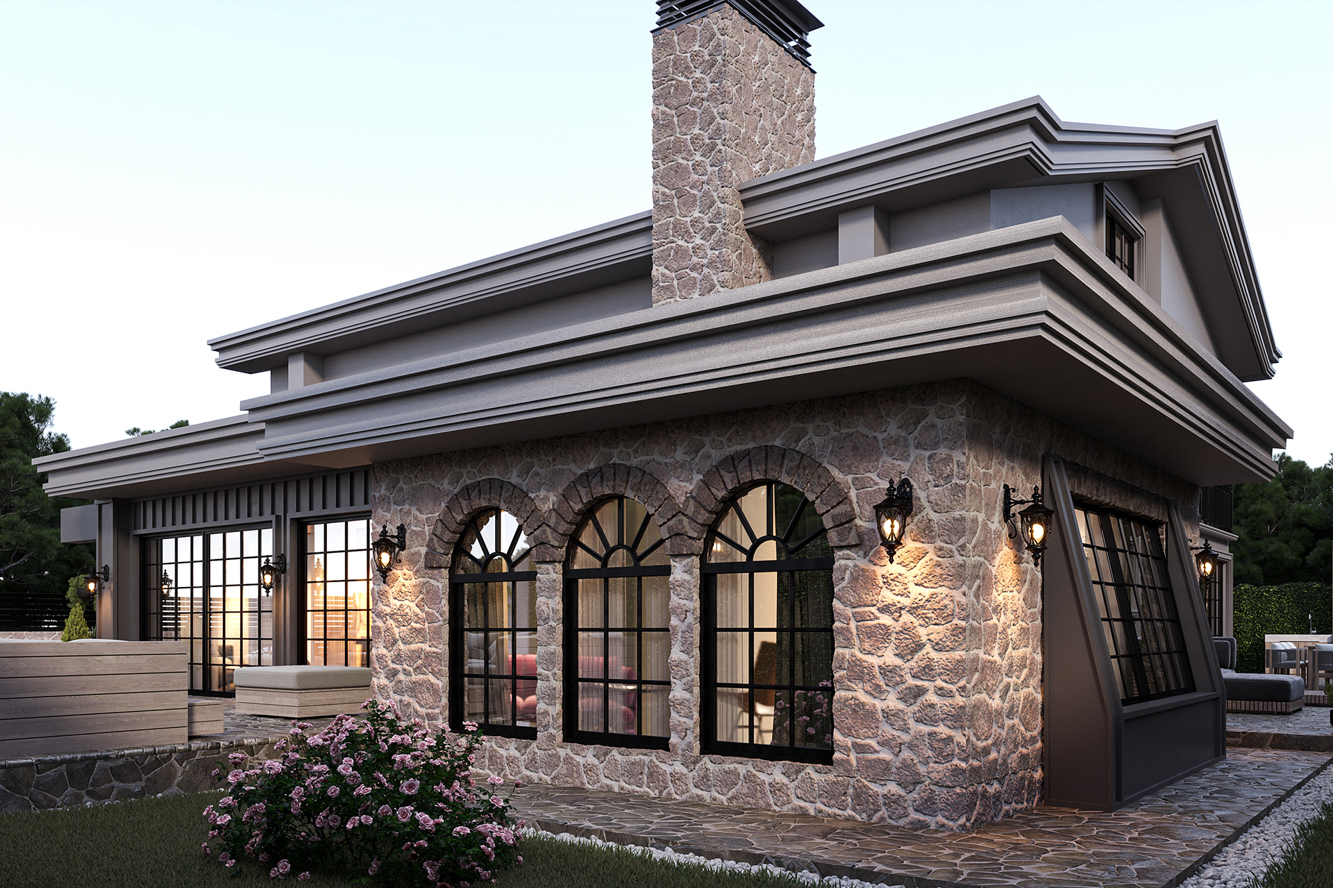 乡村住宅外立面设计丨土耳其伊斯坦布尔丨Oğuz Bedirhan ÇALDIR-5