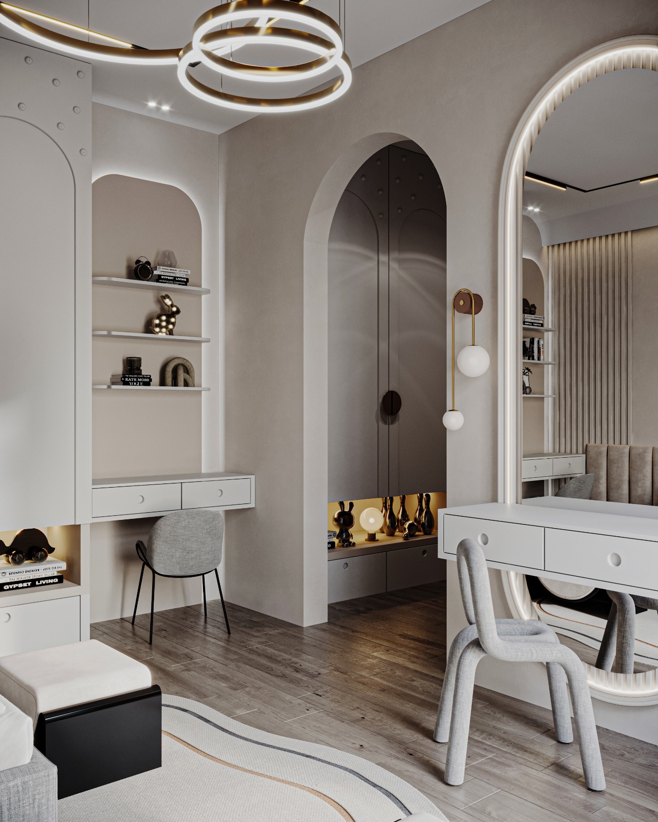 女孩卧室丨沙特阿拉伯丨Decore Holic Design-4