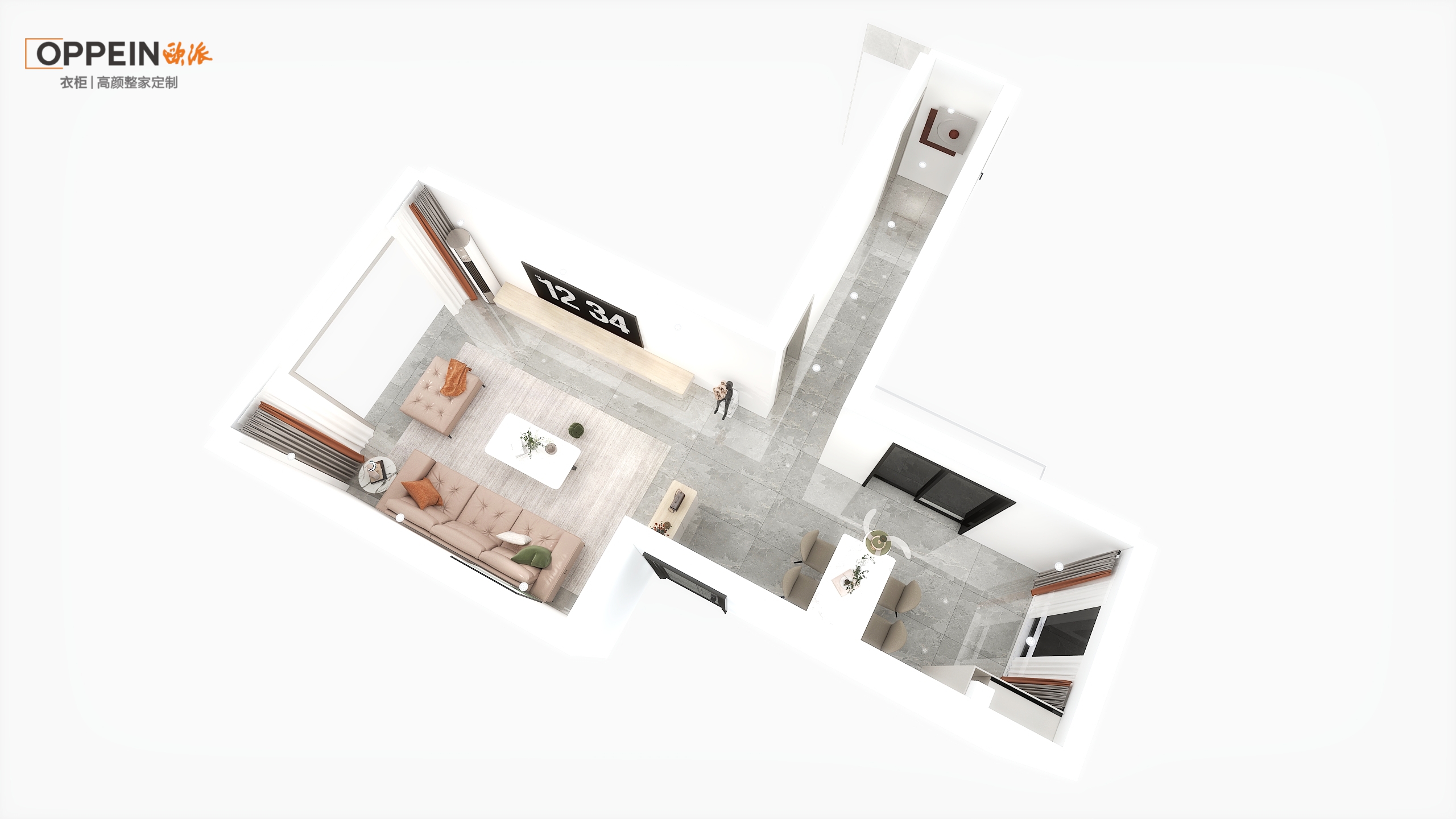 钱总汤池二里半19#04户型雅居-1