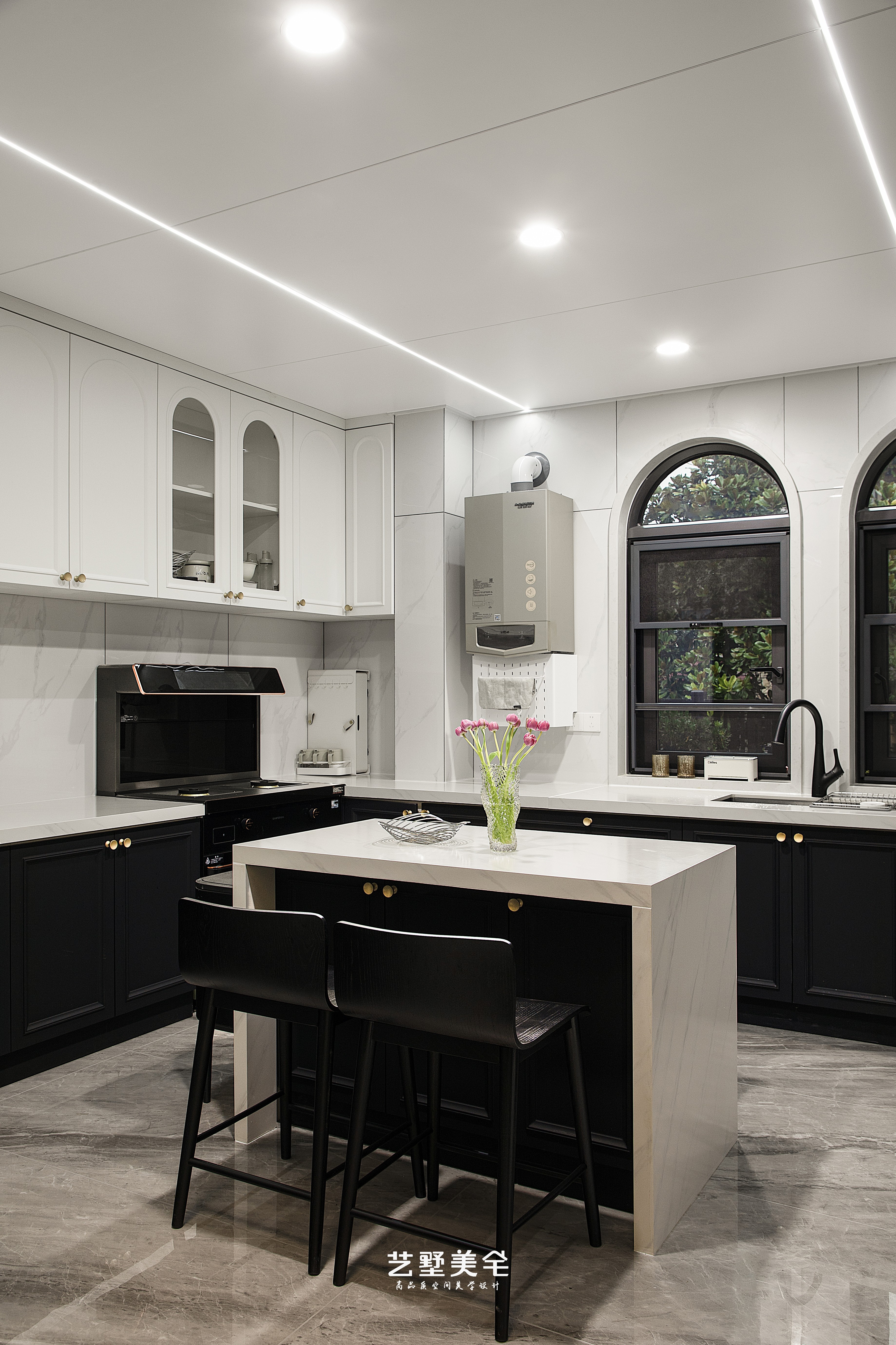 淮南*金地艳澜山 400㎡轻法式别墅设计丨中国淮南丨艺墅美宅设计-23