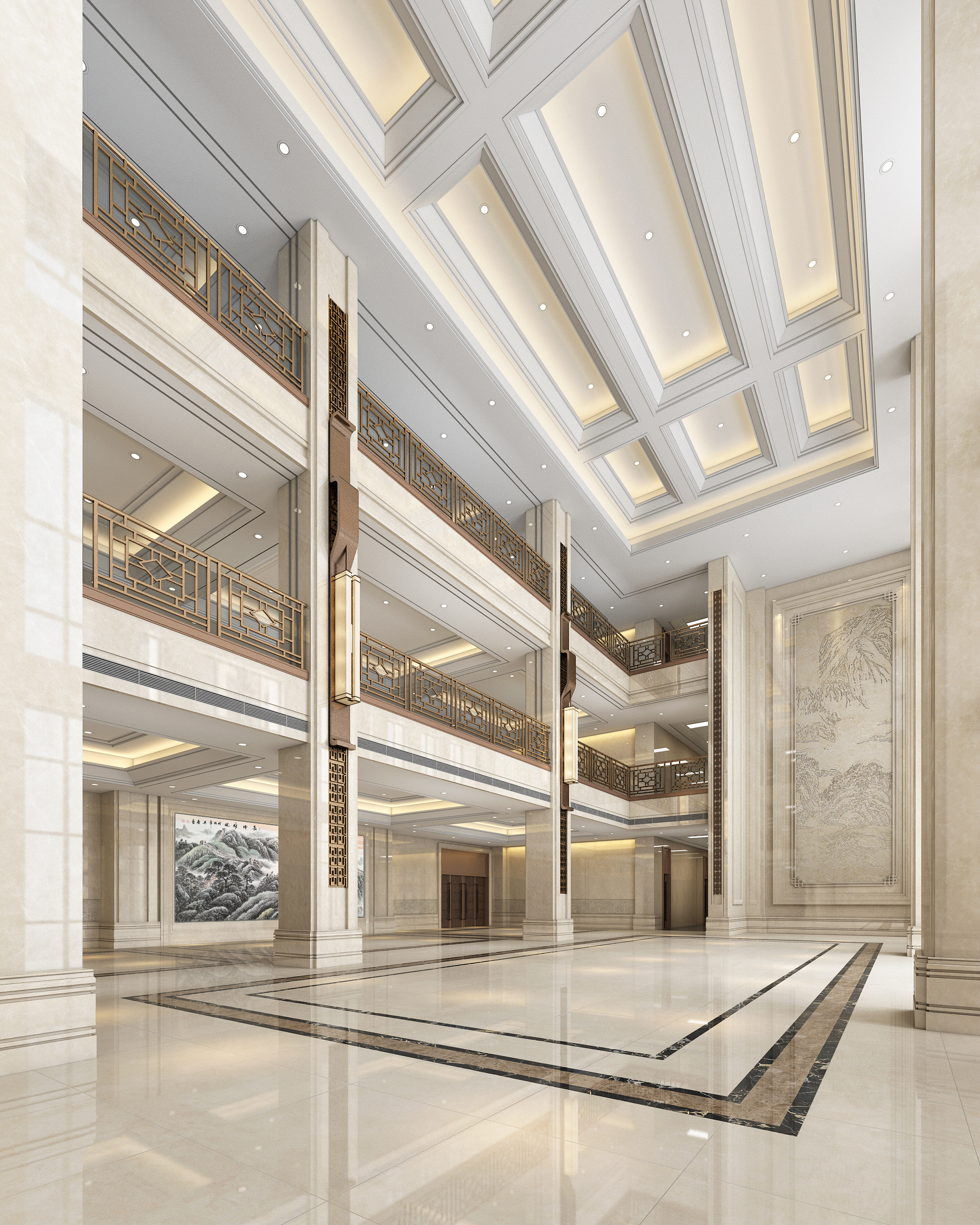 机关单位办公大楼精装修设计丨老张设计-6