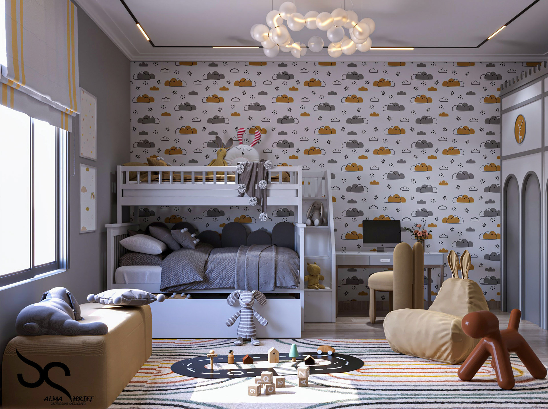 儿童卧室设计丨SALMA SHRIEF-10