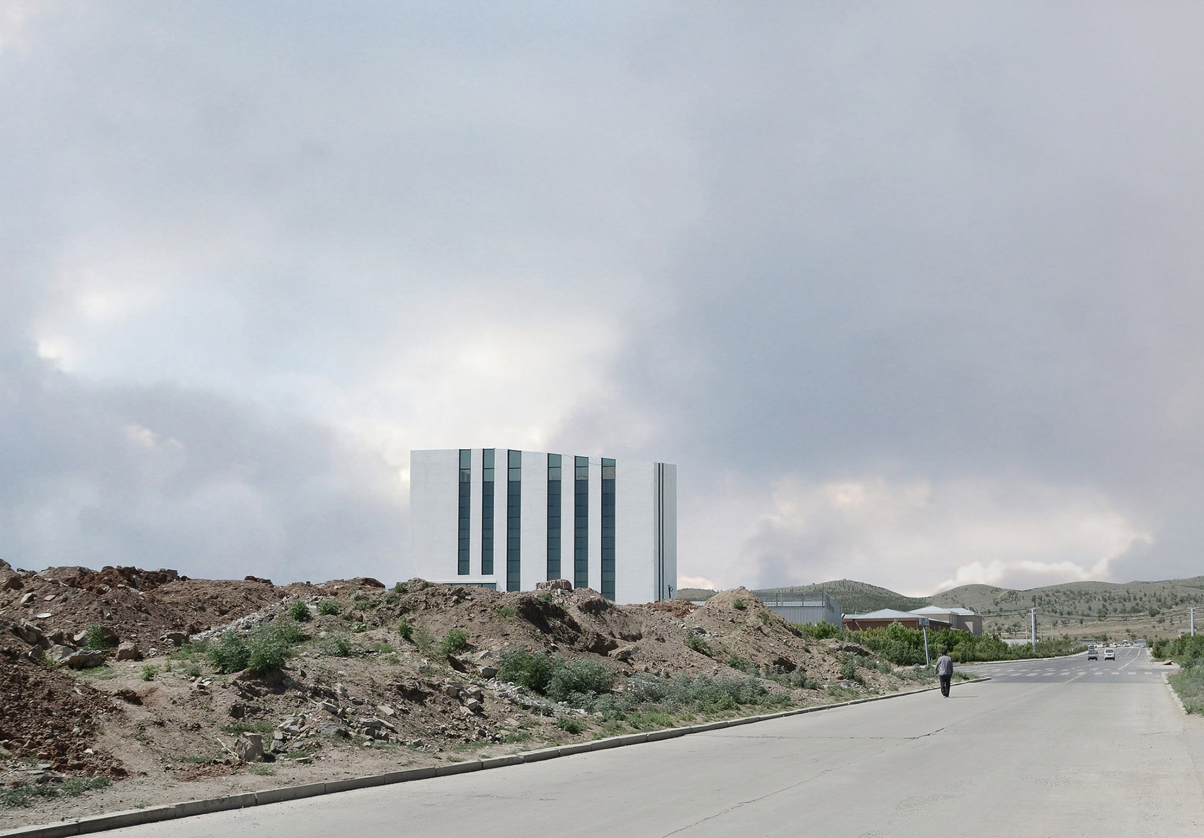 切片层岩，内蒙古林西至尊全集制造有限公司办公楼 / 大连松岩设计-7