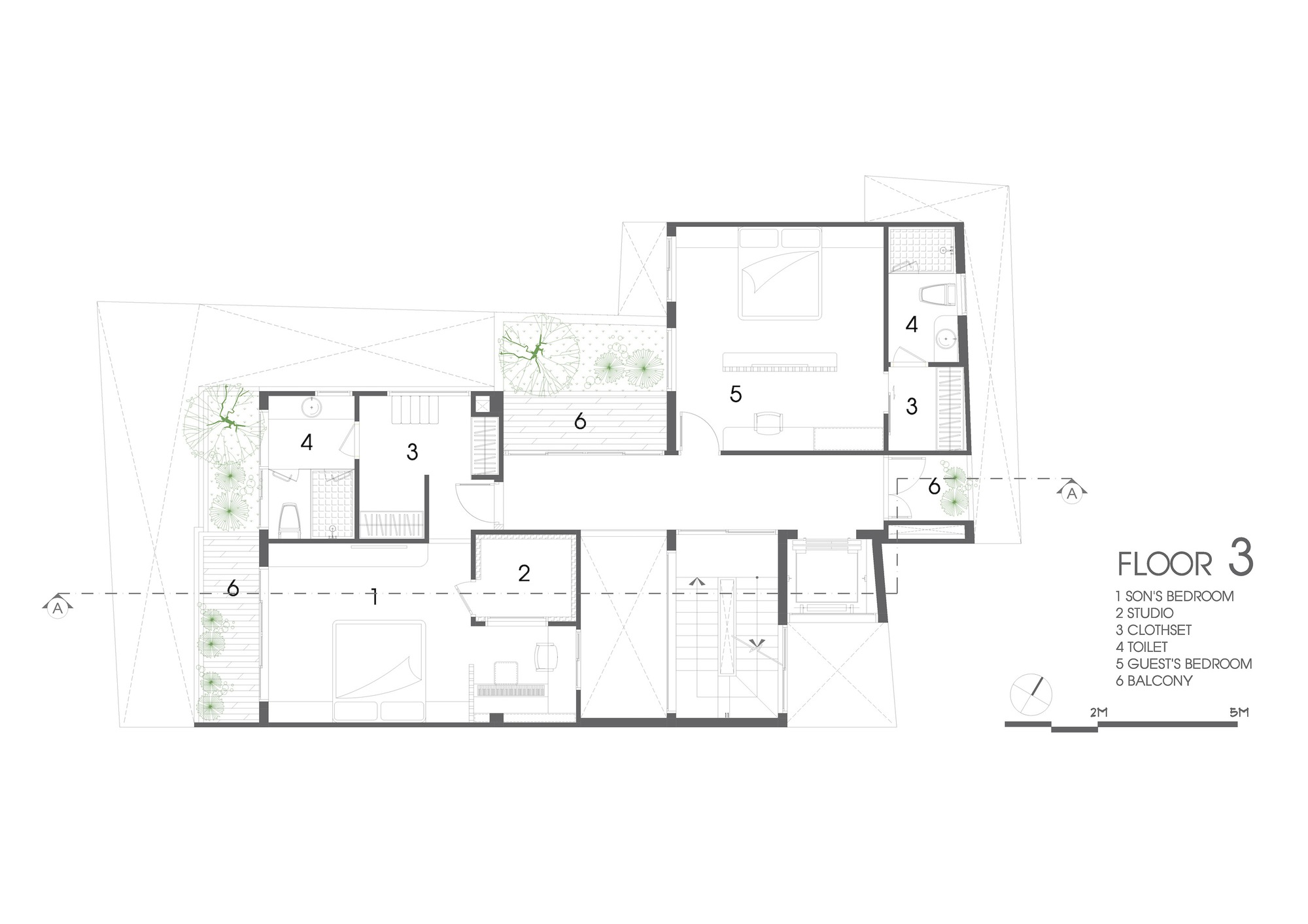 别墅庭院丨越南胡志明市丨Cát Môc Group-31