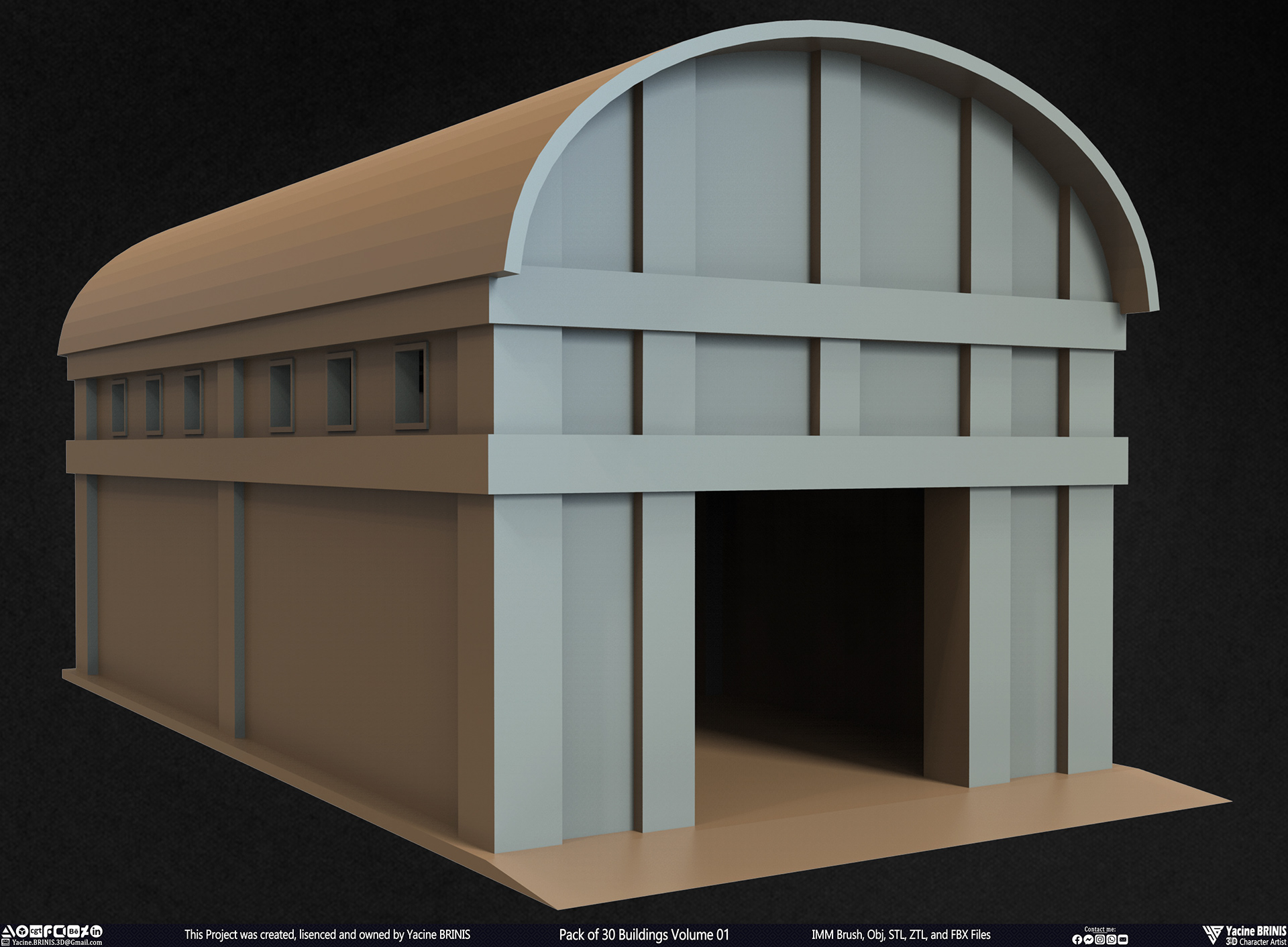 30 座建筑模型包丨Yacine BRINIS-21