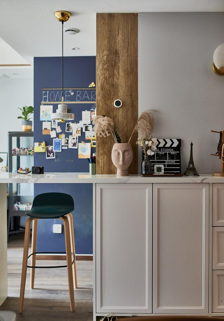 北京通州 90 平米现代轻奢三室一厅,设计巧妙利用空间-4