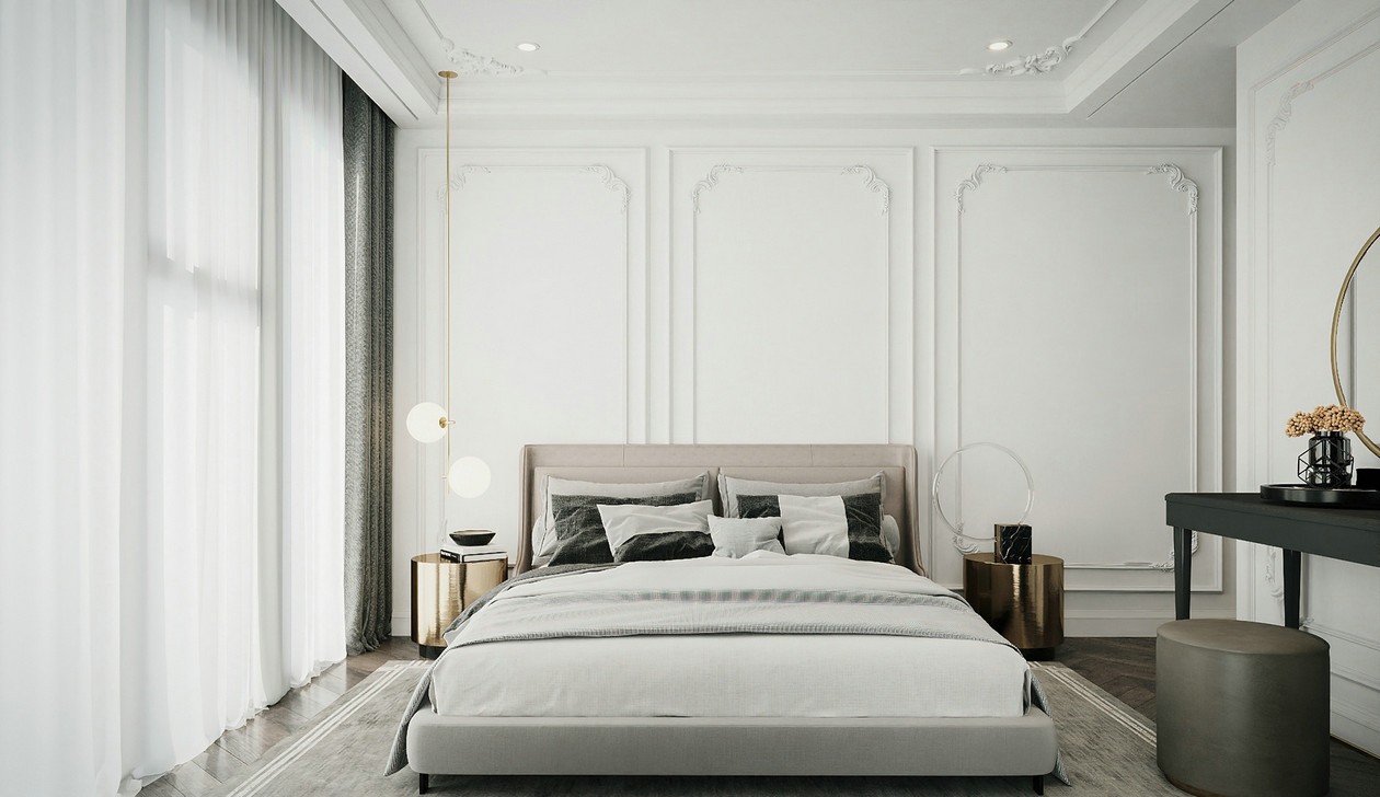 90㎡高级黑+橘色+简欧元素 质感的升华！-15