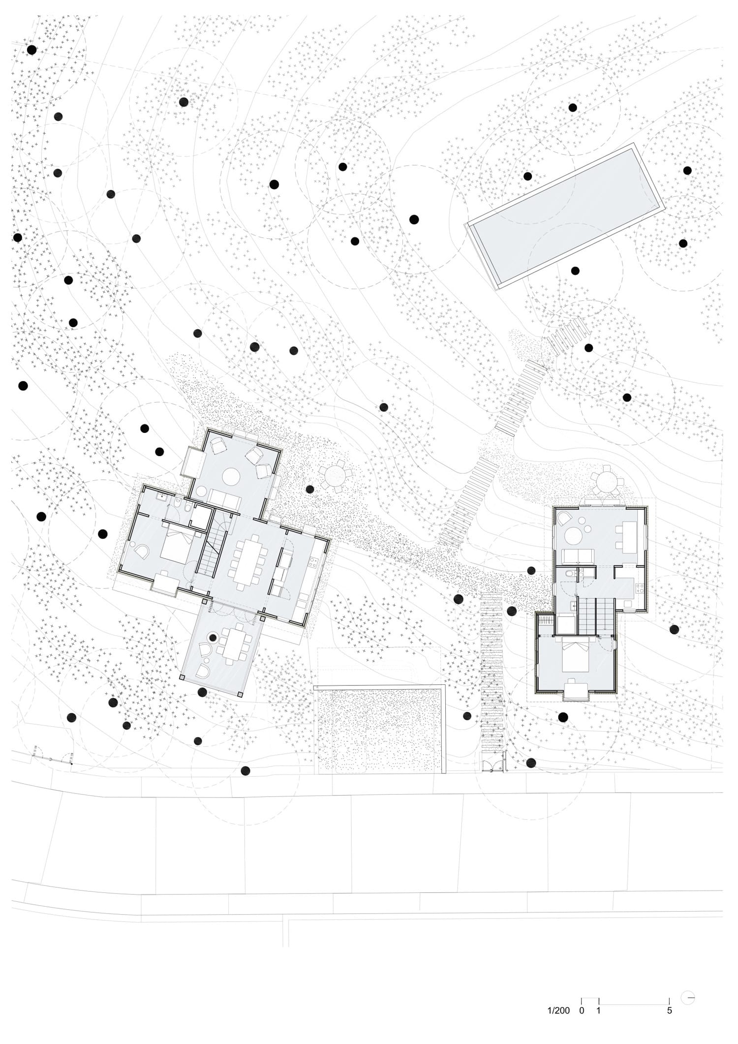 森林中的隐秘居所——西班牙 Costa Brava 两座 Cork House-23