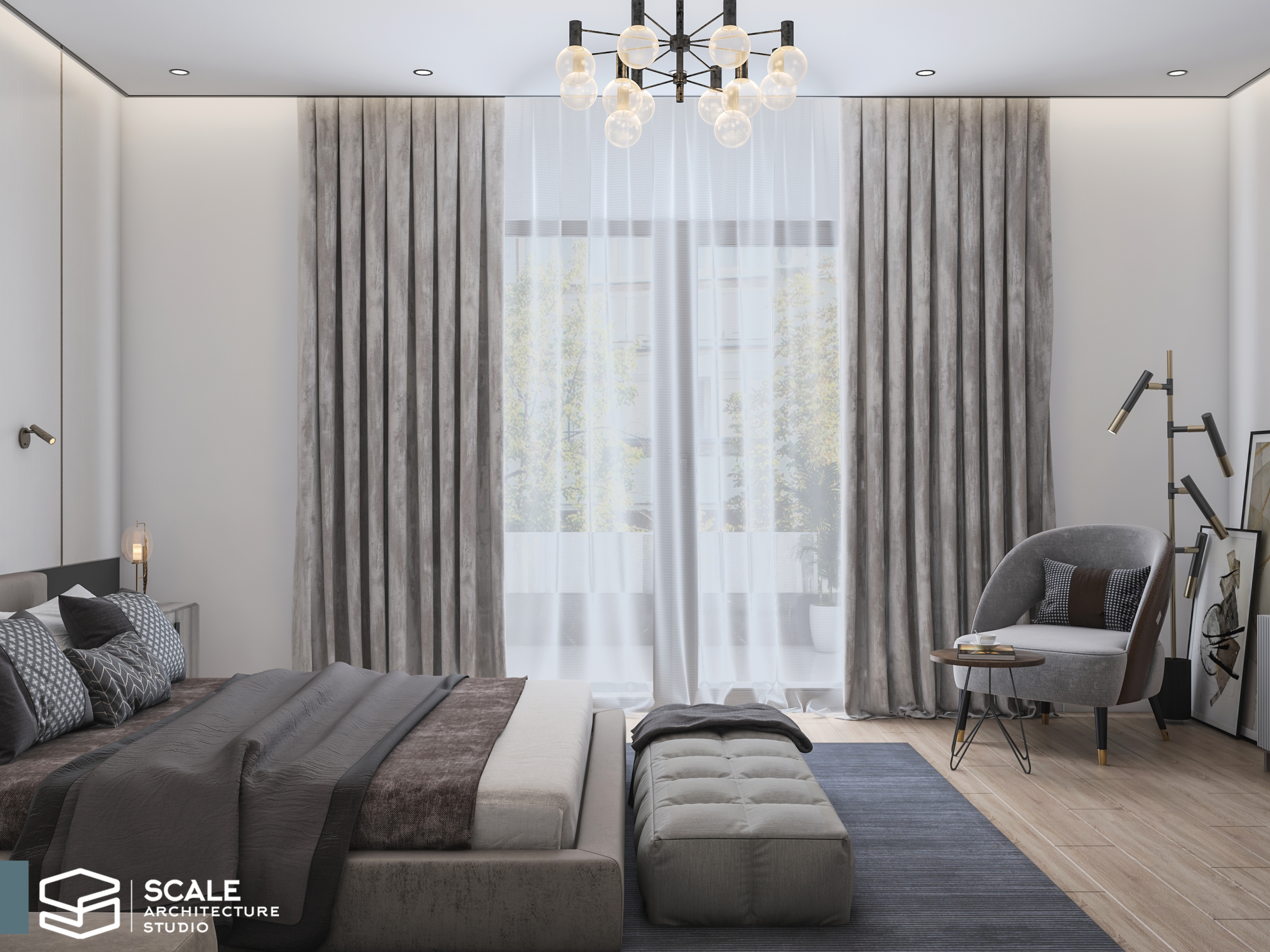 别墅主卧室丨Scale Architecture studio office-11