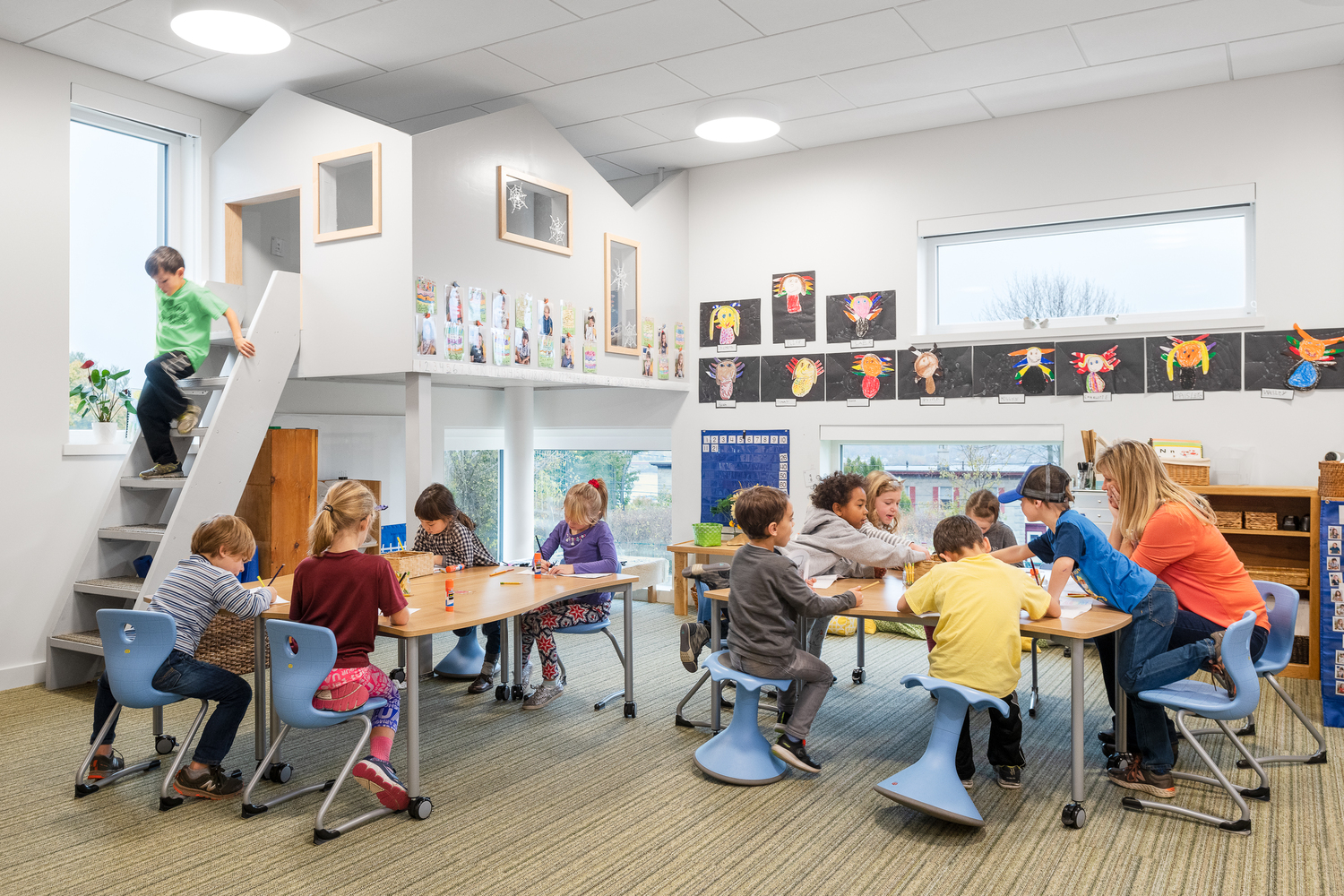 波特兰韦恩弗利特小学低年级部丨美国波特兰丨Simons Architects-54