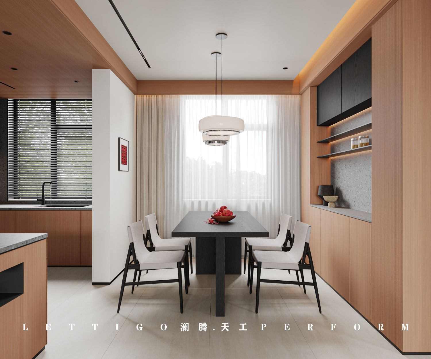 现代暖色调，一眼万年的温柔治愈感住宅-7