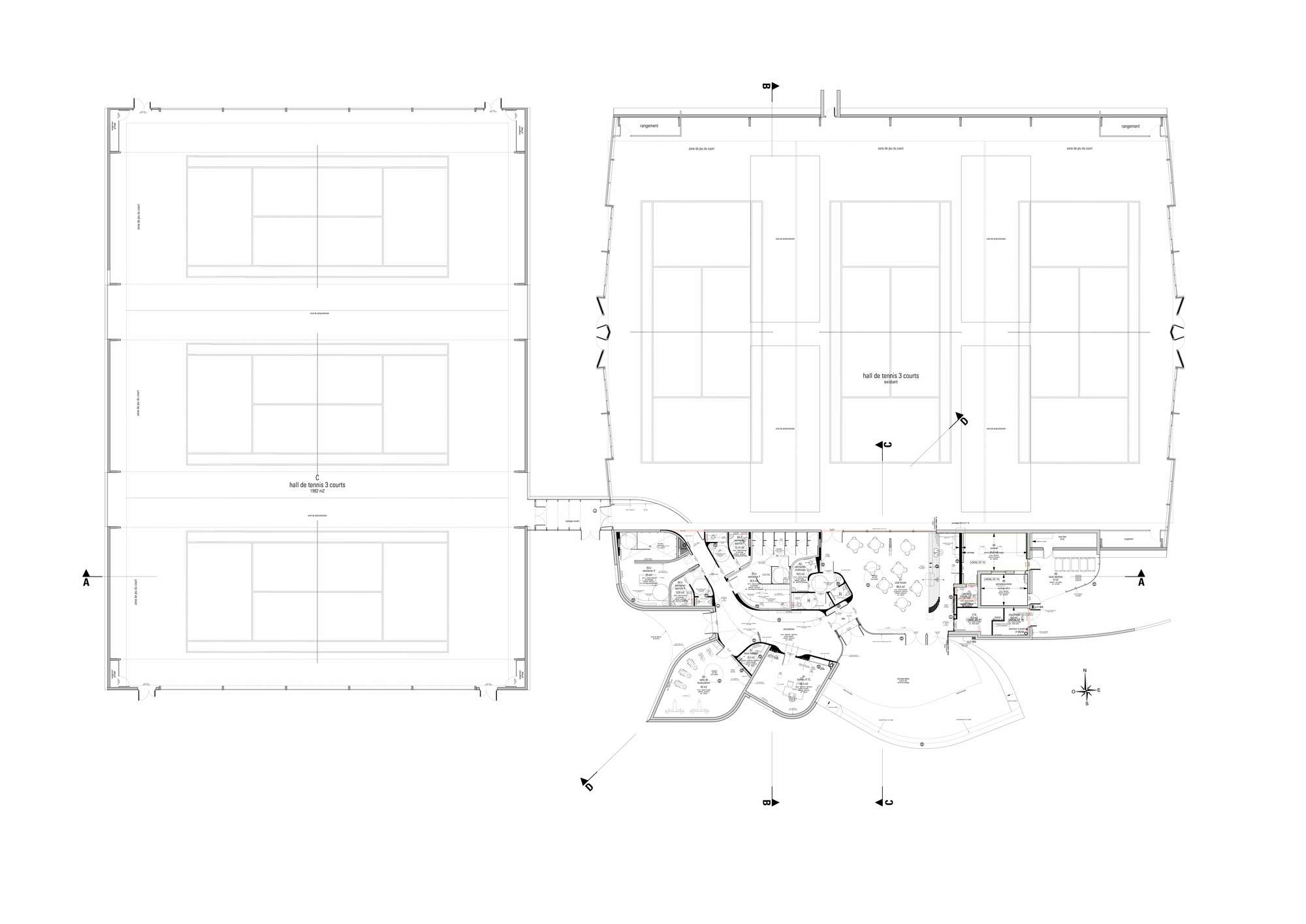 Tennis Club in Strasbourg  / Paul Le Quernec-46