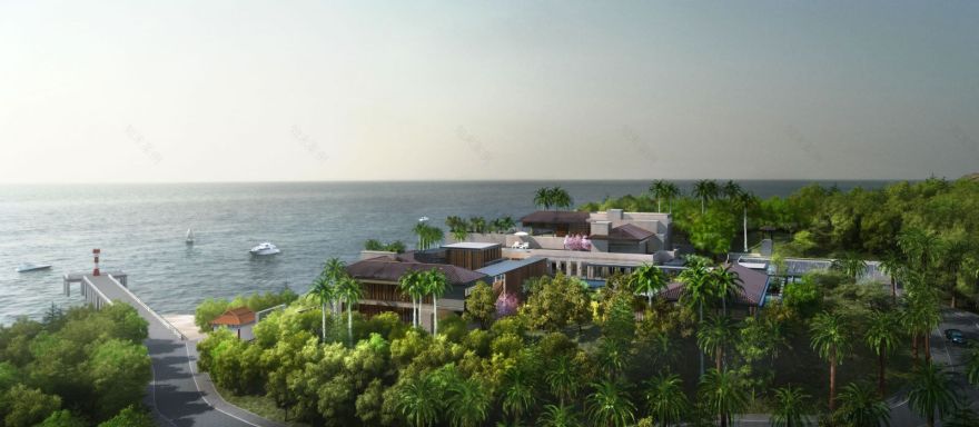 中国惠州喜来登会所景观规划-6