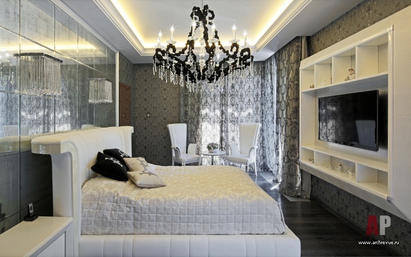 有瀑布和LED照明的豪华公寓室内设计丨Макушев Сергей,Серебряная Мария-27