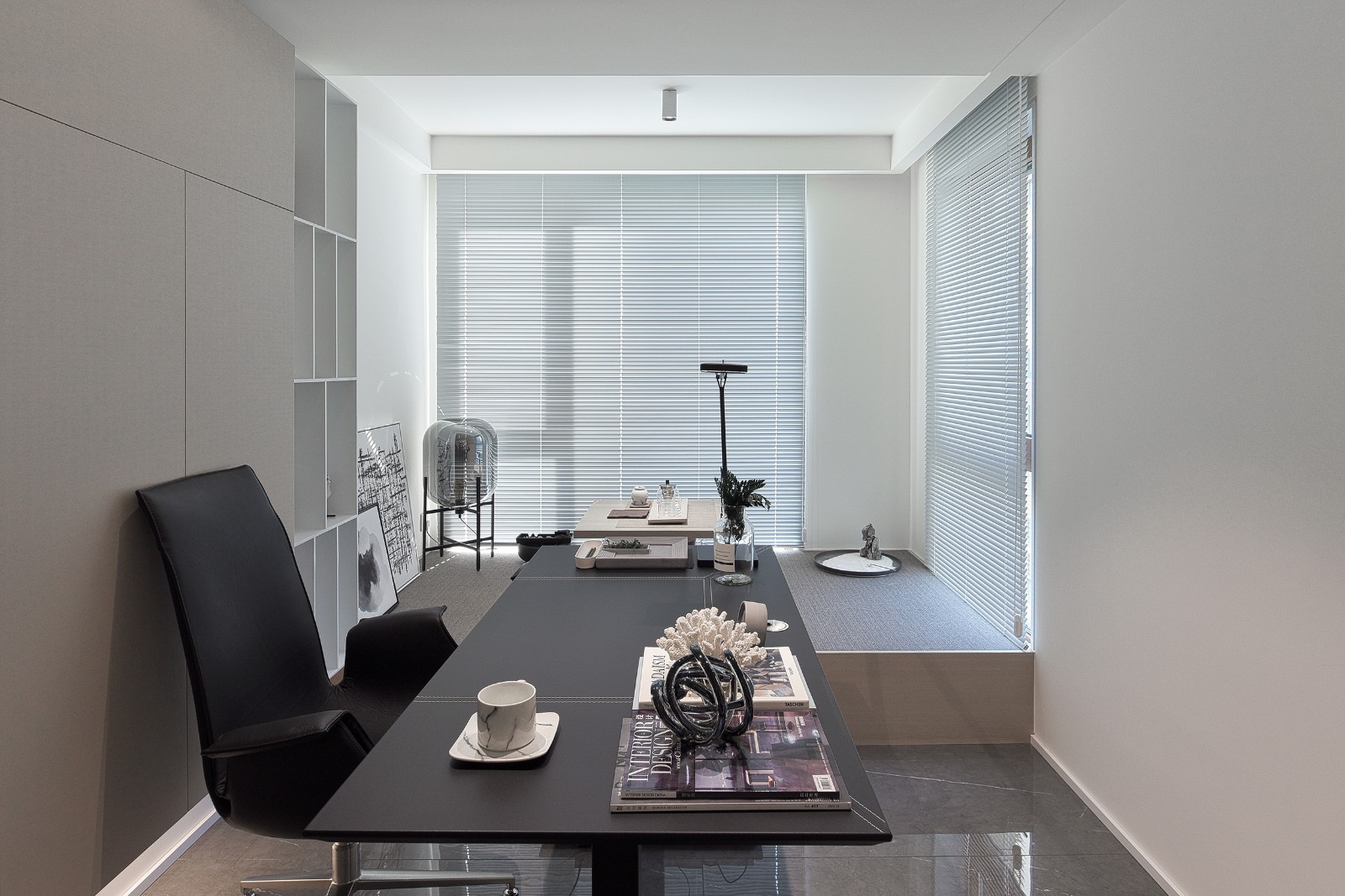 165㎡黑白现代,素简生活  王严民-11