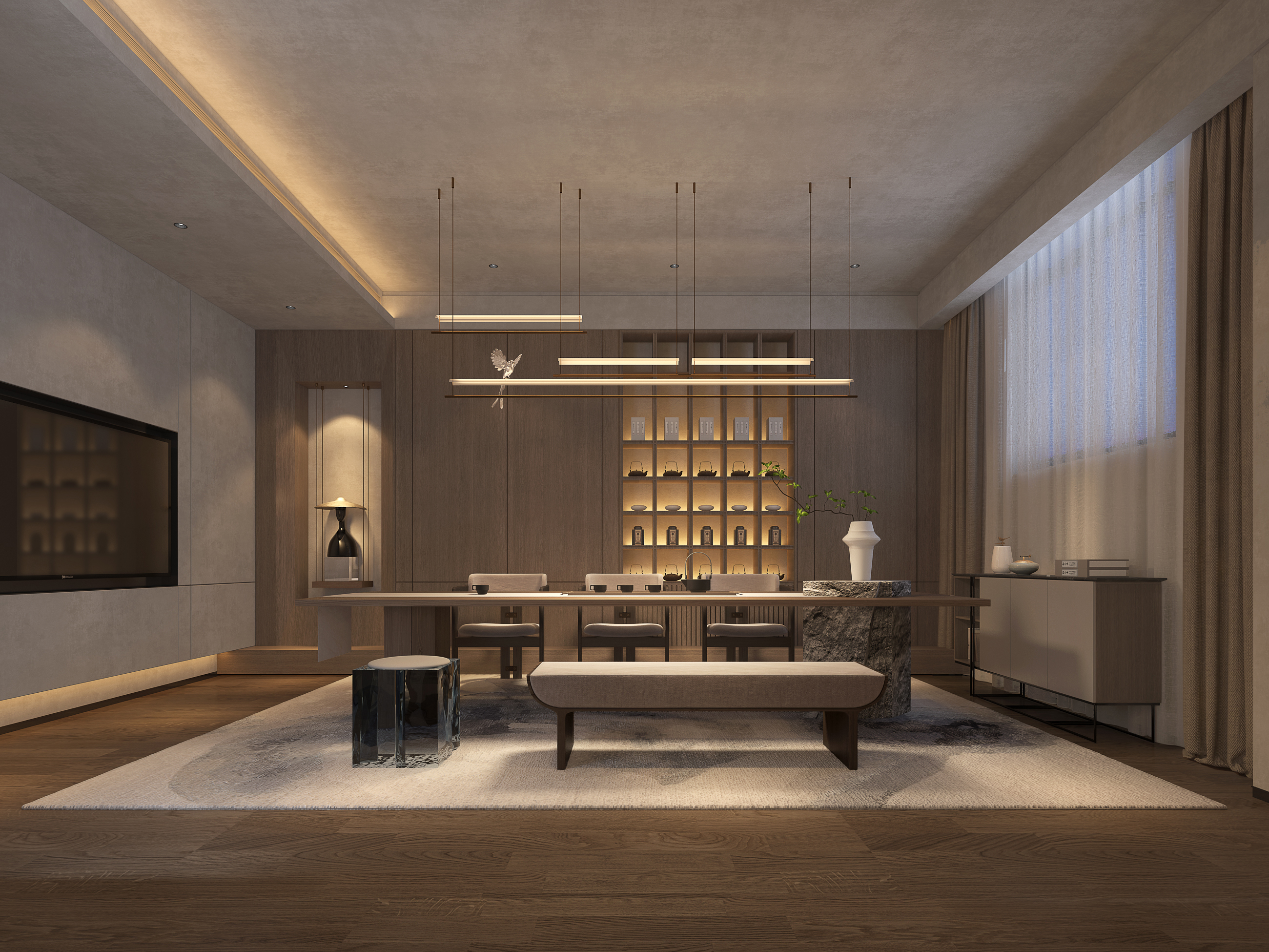 隐泉茶社丨中国郑州丨河南晟航建筑装饰设计有限公司-12