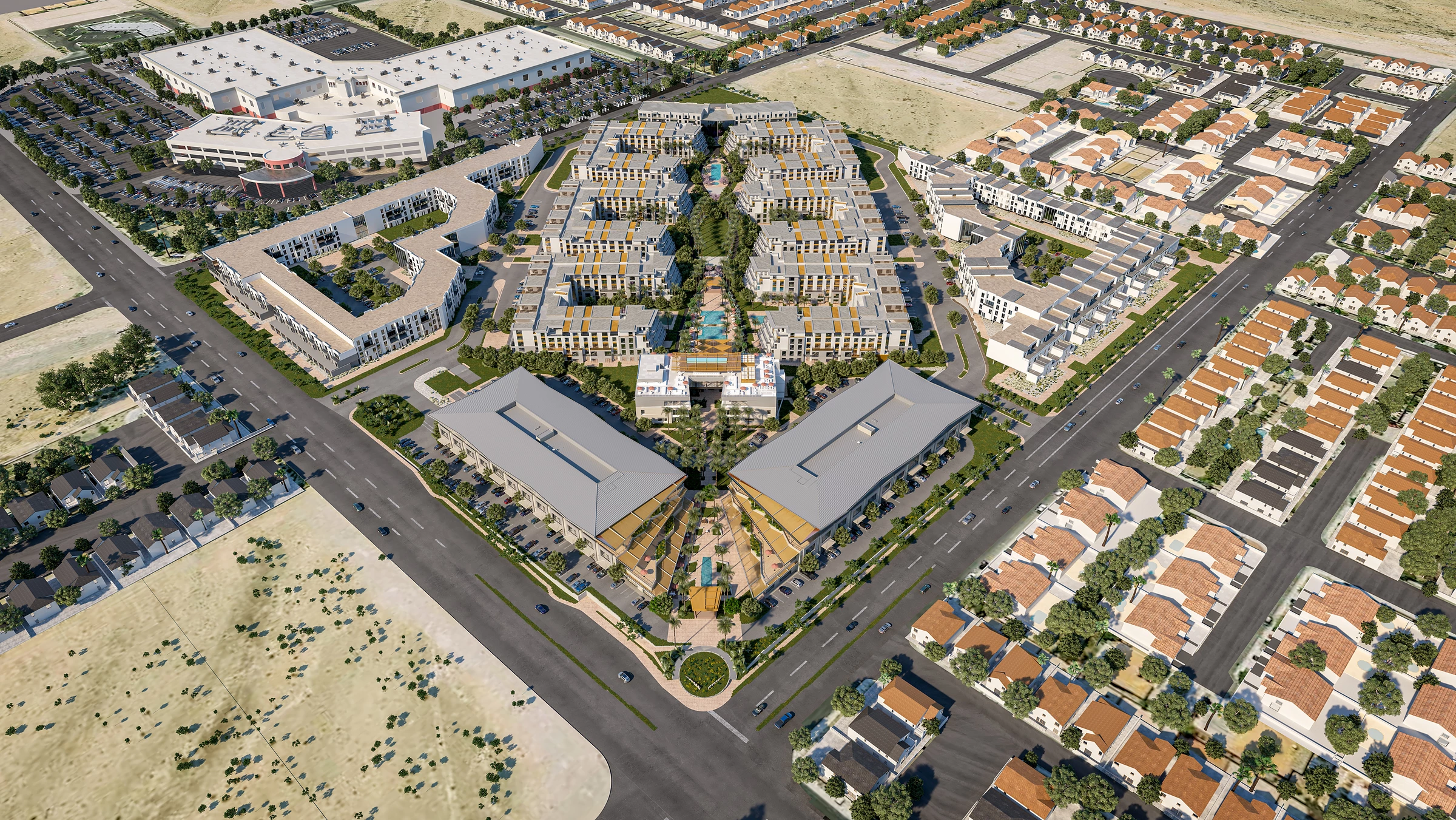 Evora Mi·edUse丨美国丨Safdie Rabines Architects-11