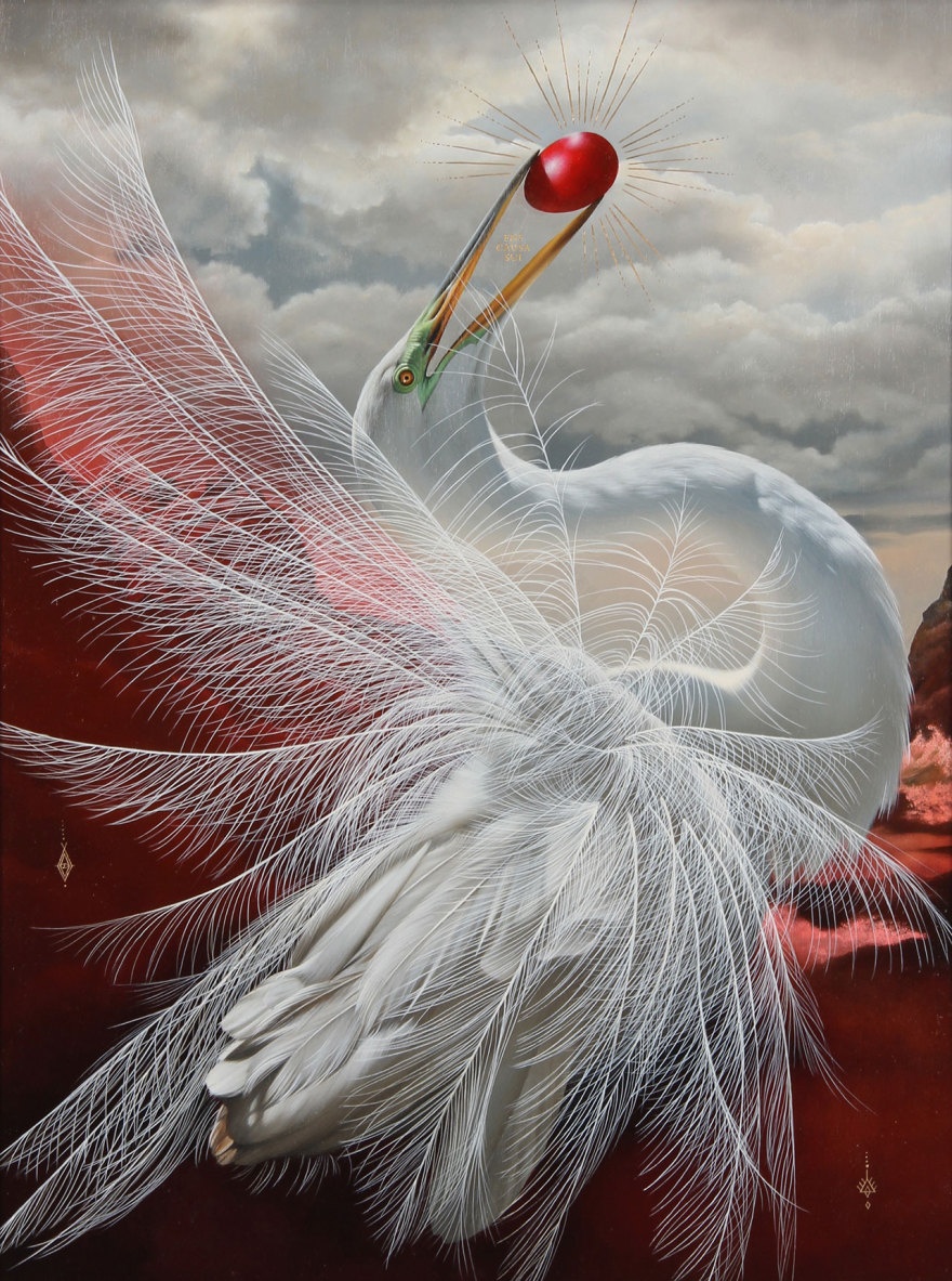 梦幻共生 | Josie Morway 超现实绘画中的自然与神秘-3