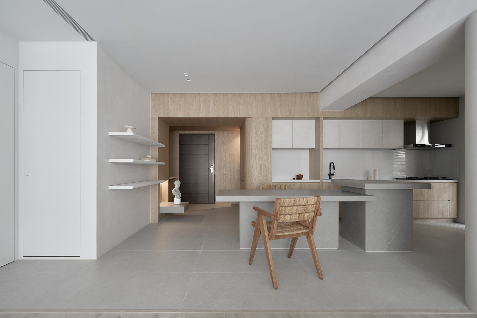 北投蔡宅 ：硬朗极简丨参拾柒号设计-3