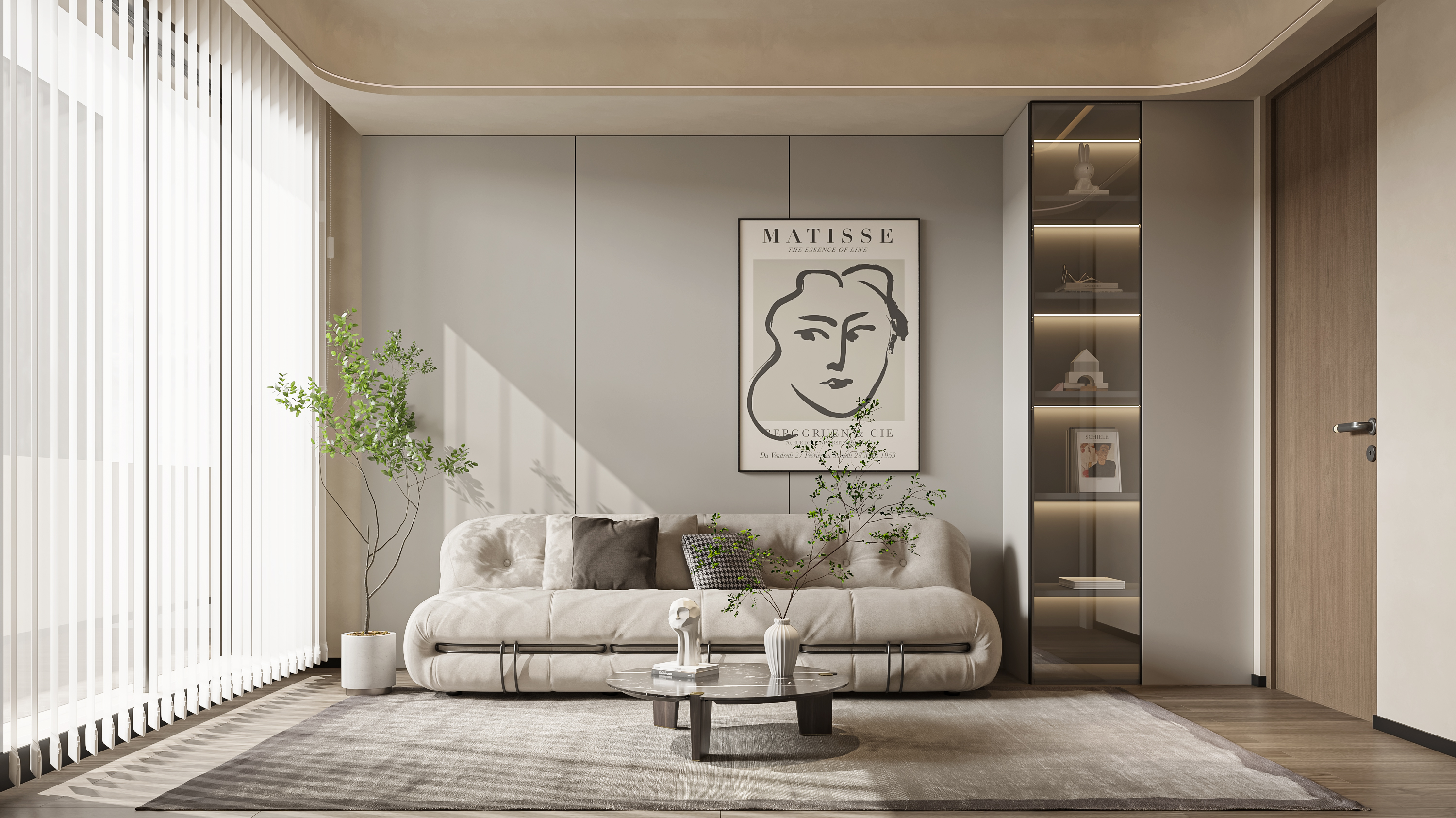 现代家装客餐厅卧室   效果图表现-19