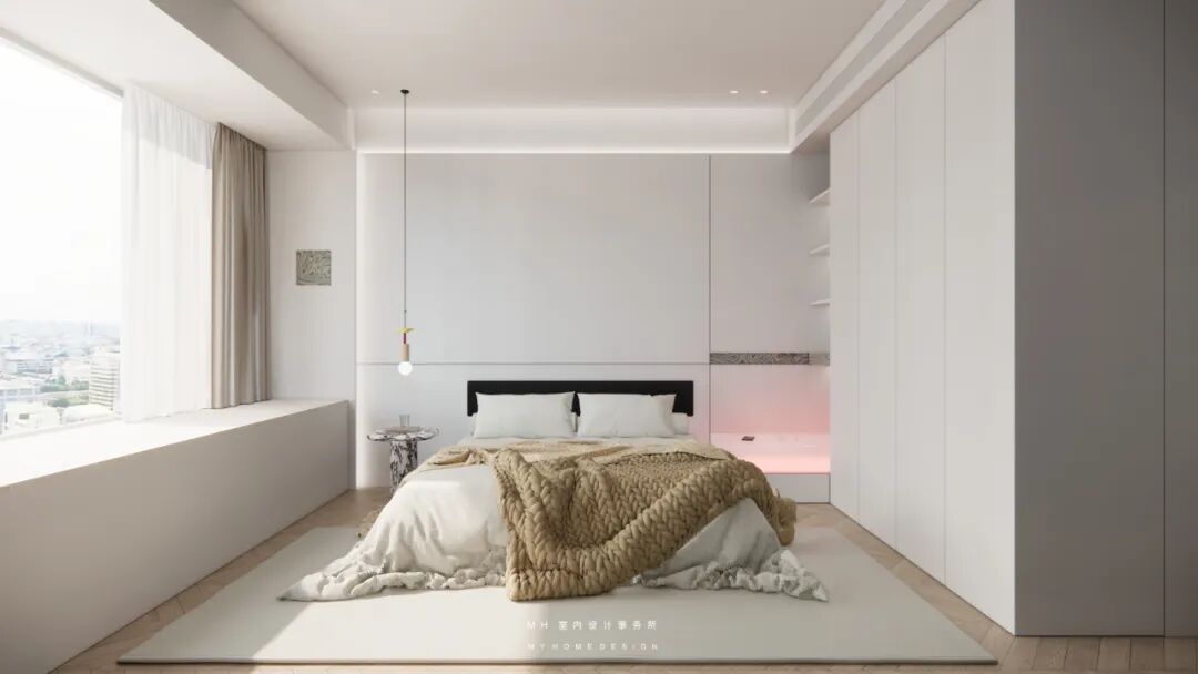 【首发】MH设计新作：素净•情感▏极简表达美学空间-35