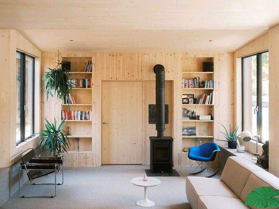 荷兰鹿特丹漂浮住宅，木材与软木打造可持续空间-25