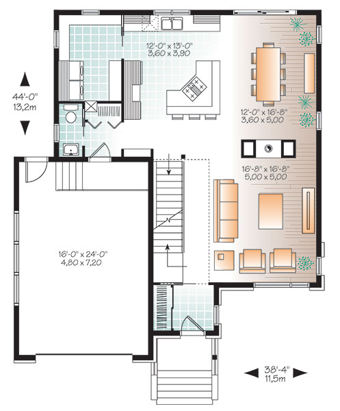 Plan 9838四居室当代住宅方案-16