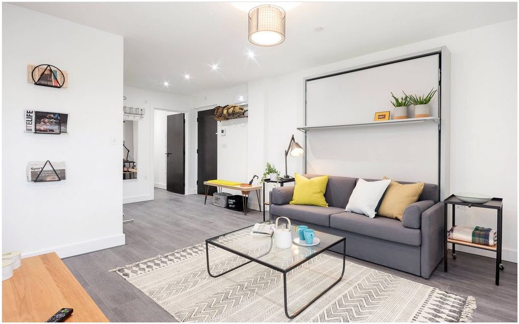 20平米厨房工作室与客厅一体化设计-40