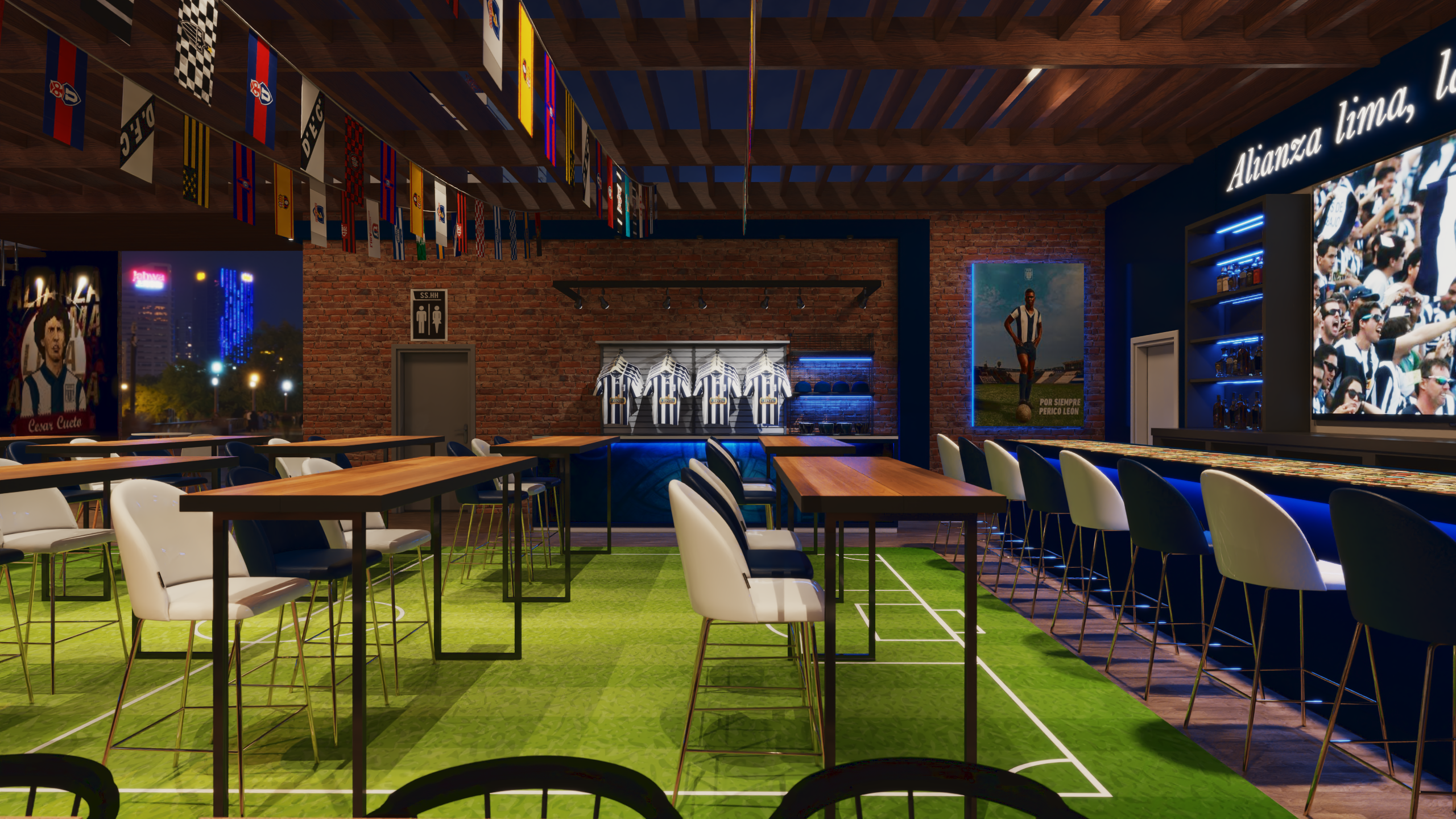 Diseño 3d - Bar del equipo Alianza Lima-8