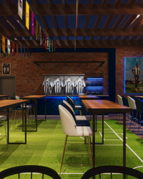 Diseño 3d - Bar del equipo Alianza Lima