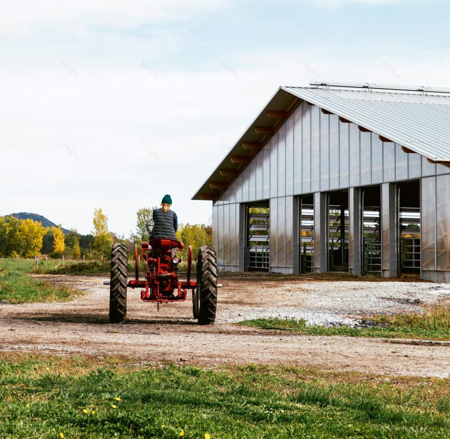 融入自然的奶牛棚设计-4