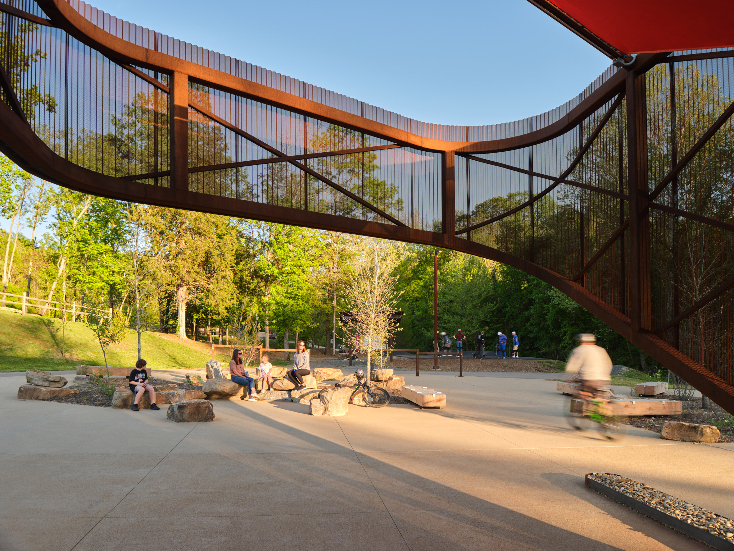 公园连廊丨美国诺克斯维尔丨Sanders Pace Architecture-15