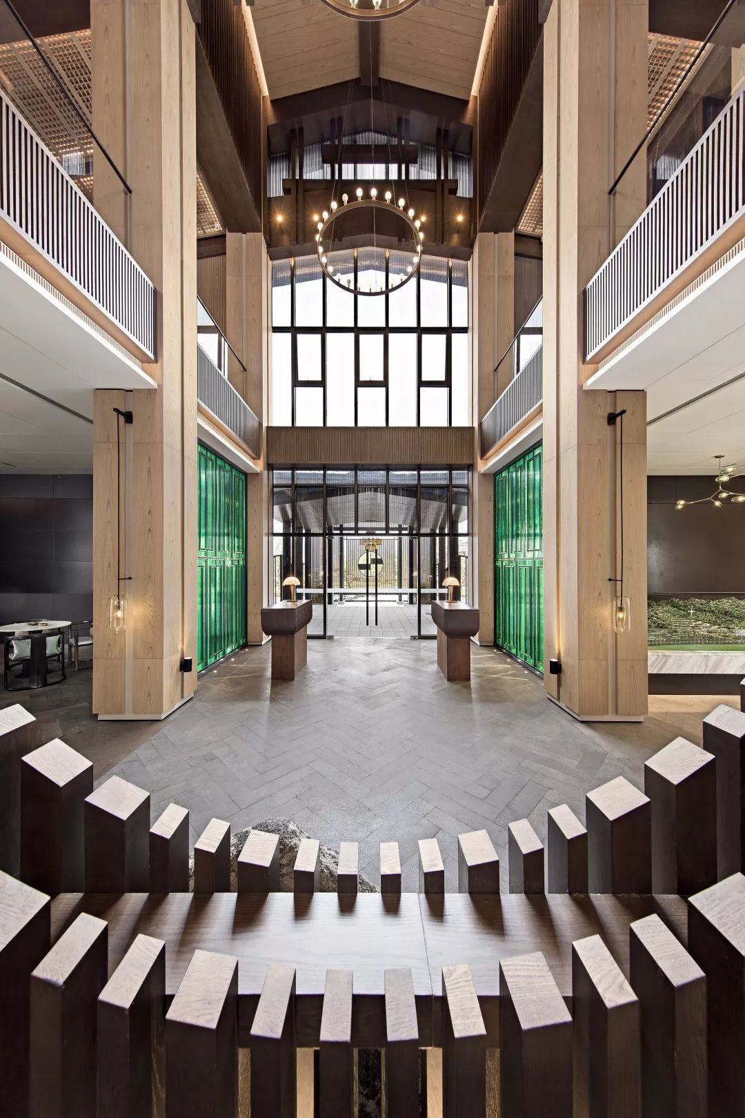 崇義綠邦合一山居銷售中心 | 竹鄉文化的室內空間演繹-13