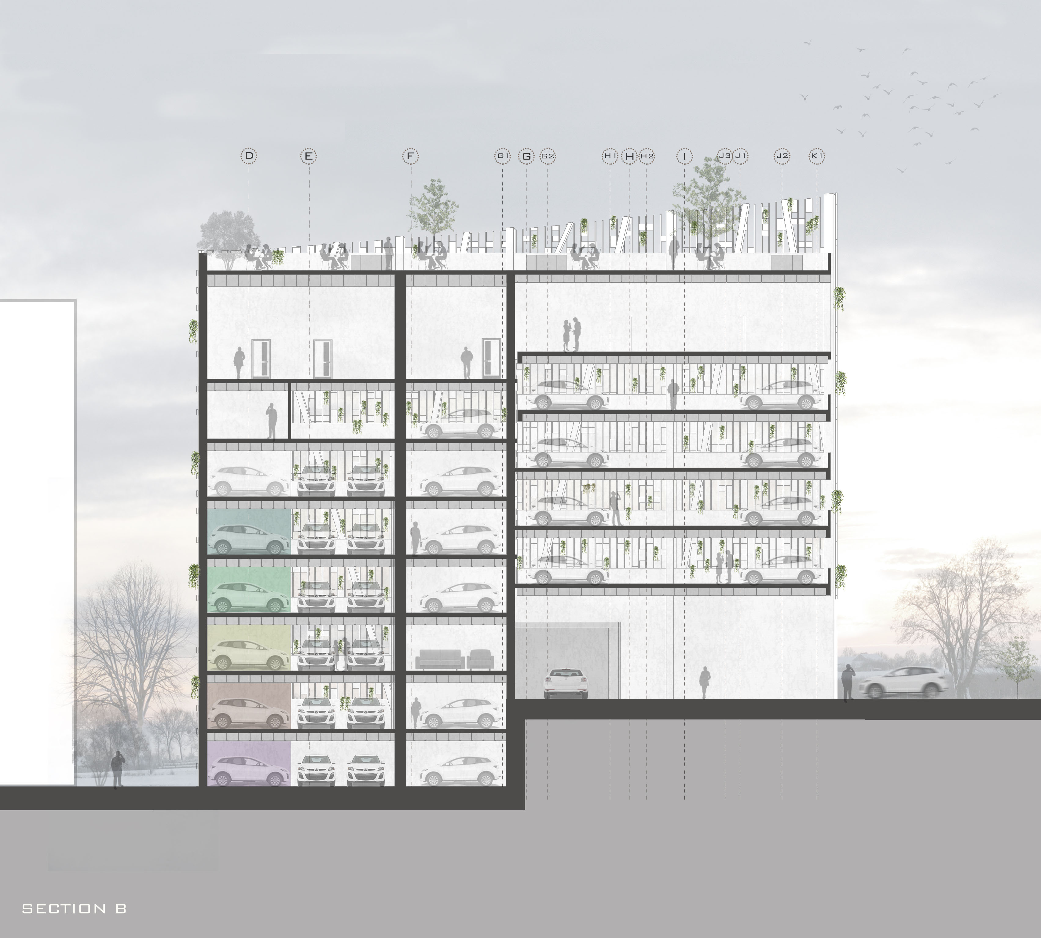 新波建筑 · 伊朗 Tehran 停车场及会议厅扩建项目-32