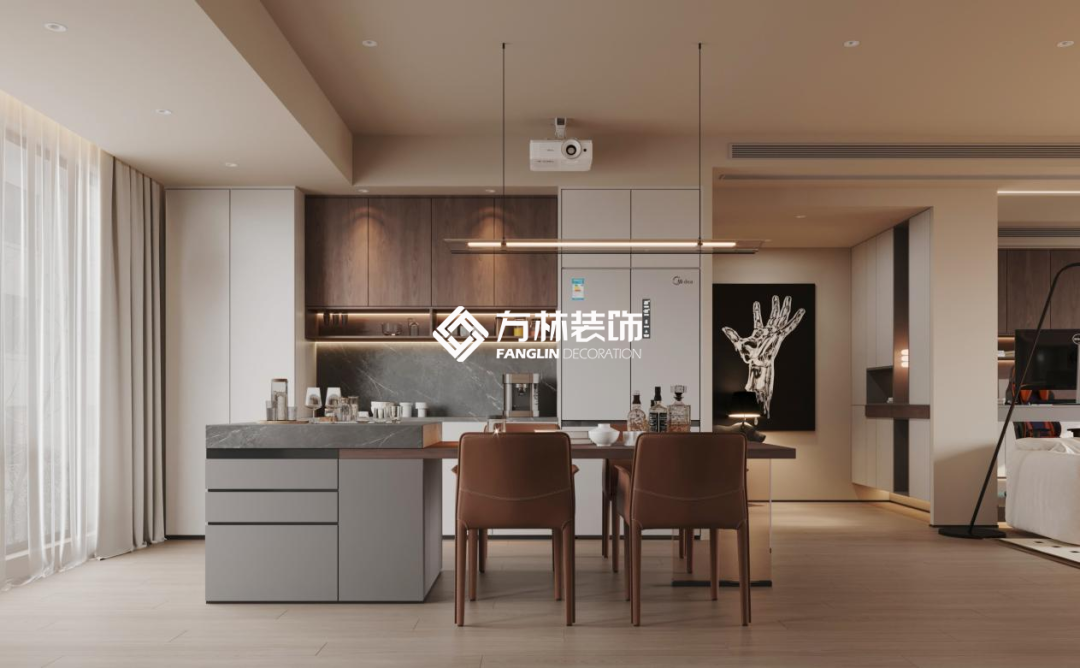 多亏了意式极简风！150㎡装完太像豪宅啦!-13