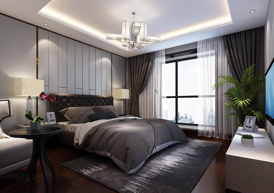 
北京万科星园三居室平层现代风格实景案例 -2