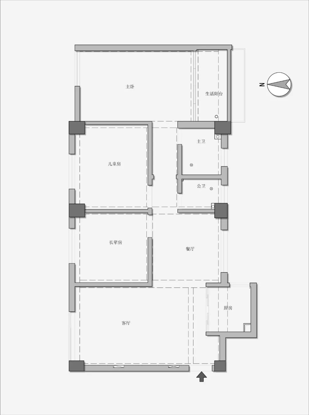 焦糖色最懂复古风85m²老房重生丨中国厦门丨厦门之壹设计-4