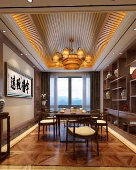 李天龙作品：华侨城纯水岸14期2栋1单元高格调的中西混搭设计