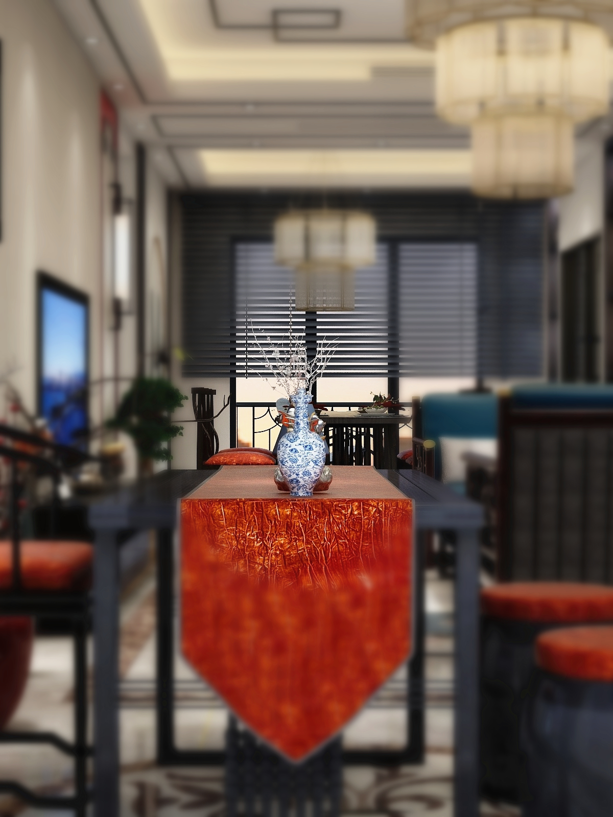 翠湖绿洲新中式空间-6