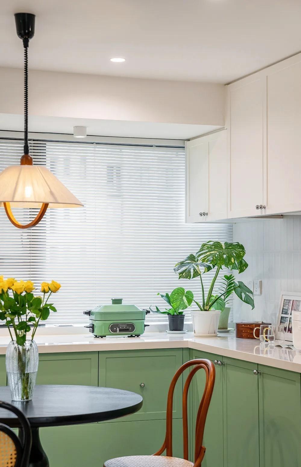 南洋复古，客餐厨一体+隐形晾晒，整洁翻倍-44