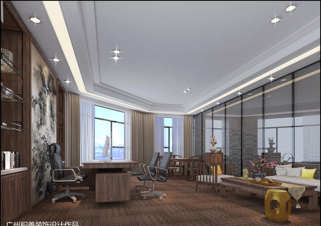 禅意新中式办公室设计，演绎现代办公美学-6