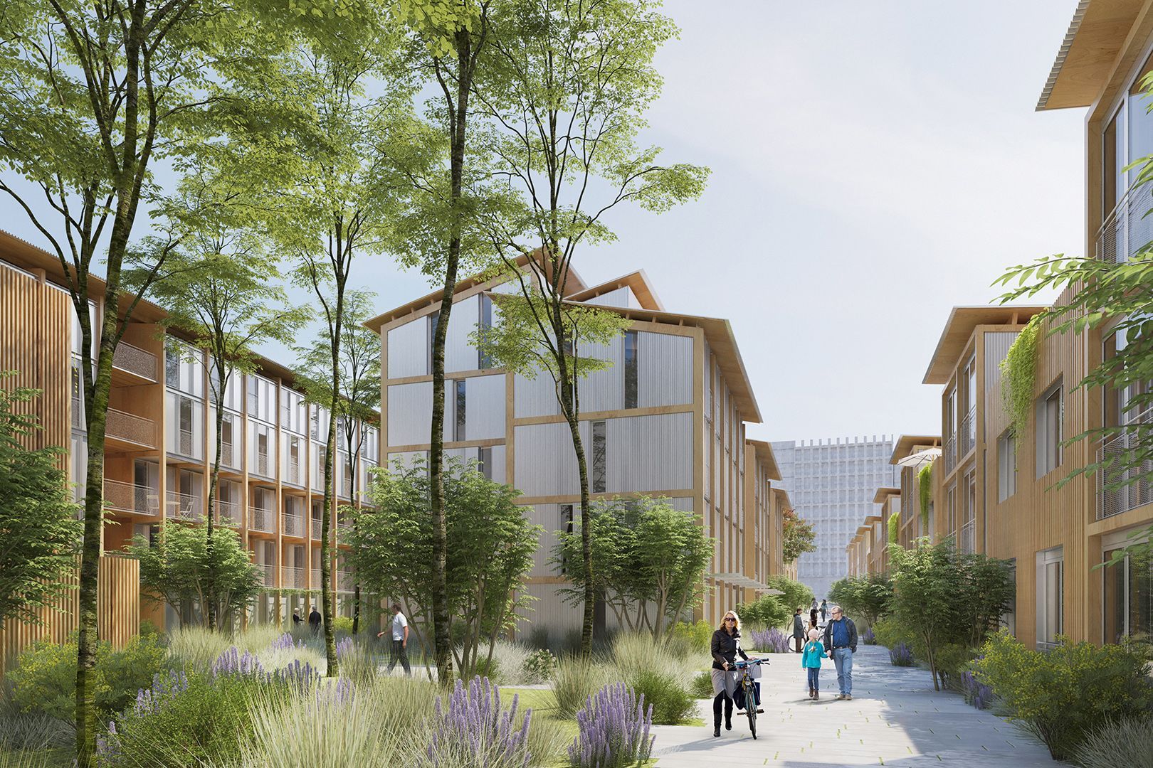 巴黎街角的诗意栖息 | 木质连廊赋予老城区新生-3