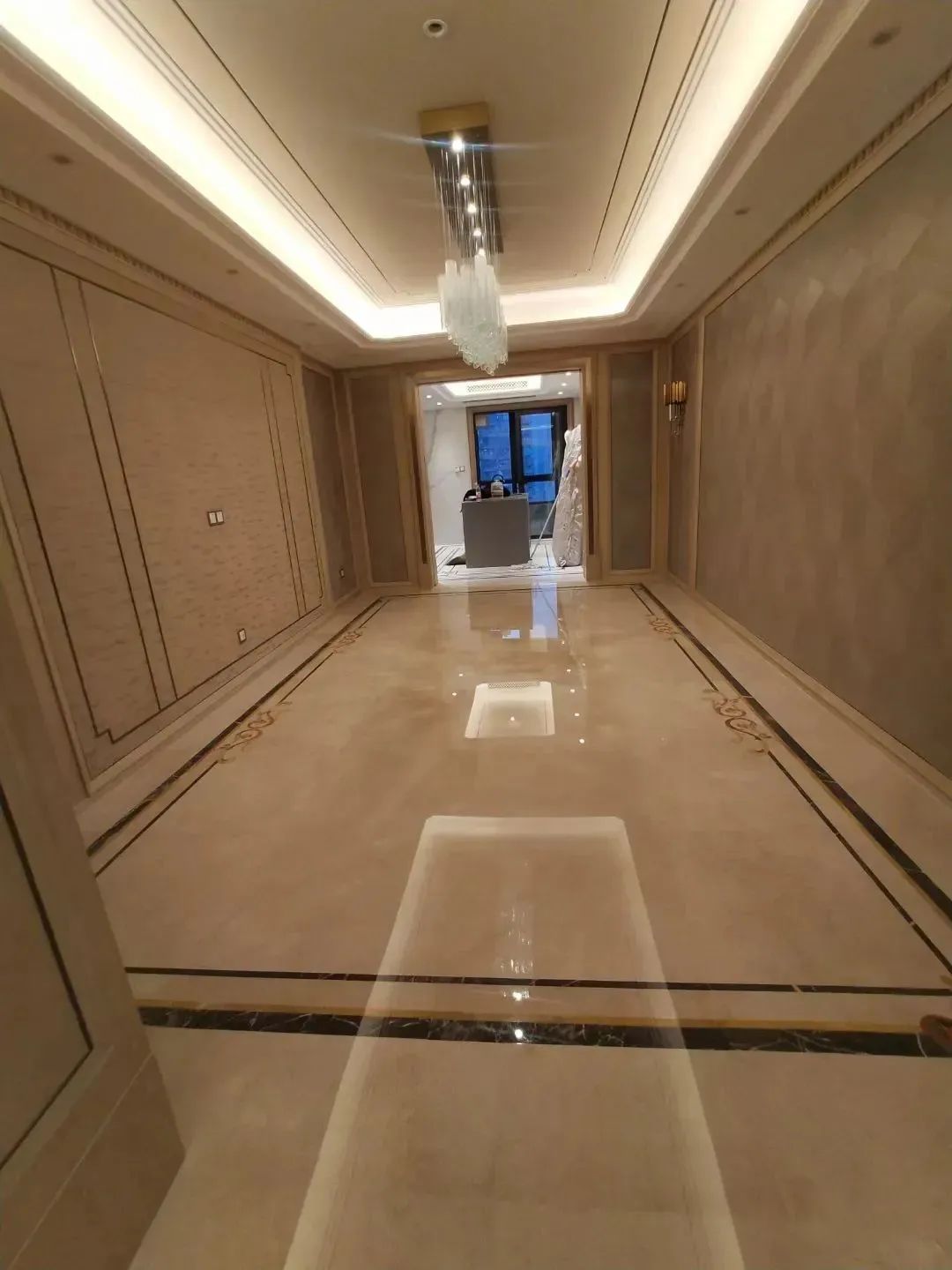 别墅大理石装饰实拍案例丨中国随州丨叶胤祥设计事务所-17