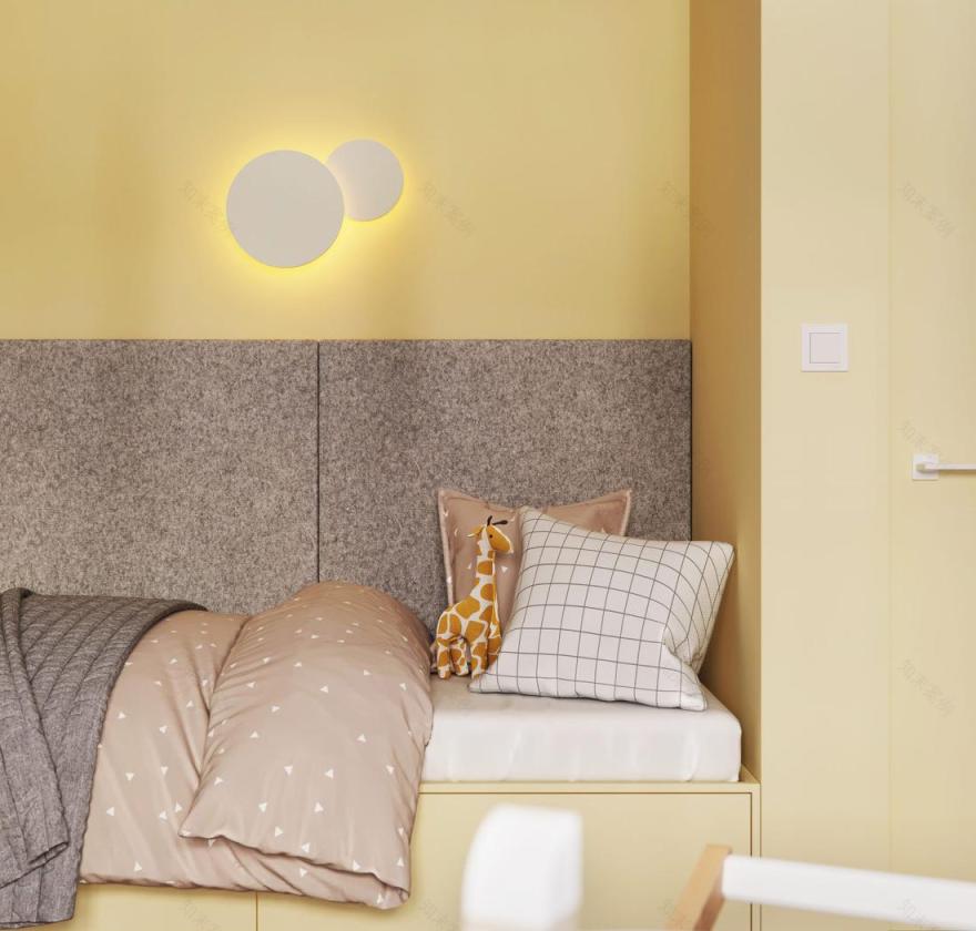 橙色温馨三口之家室内设计-19