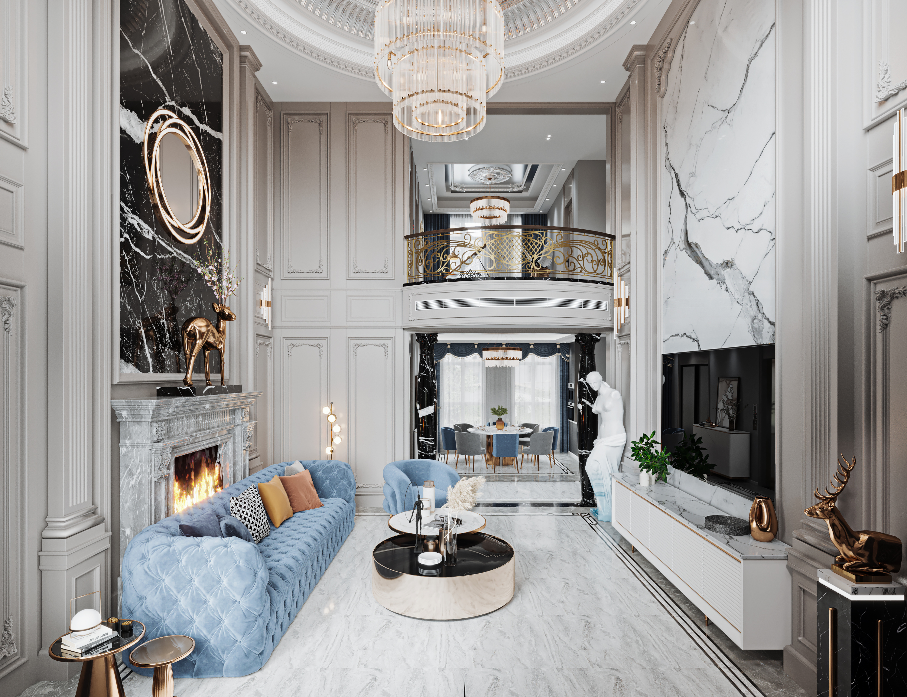 现代法式浪漫满屋-10