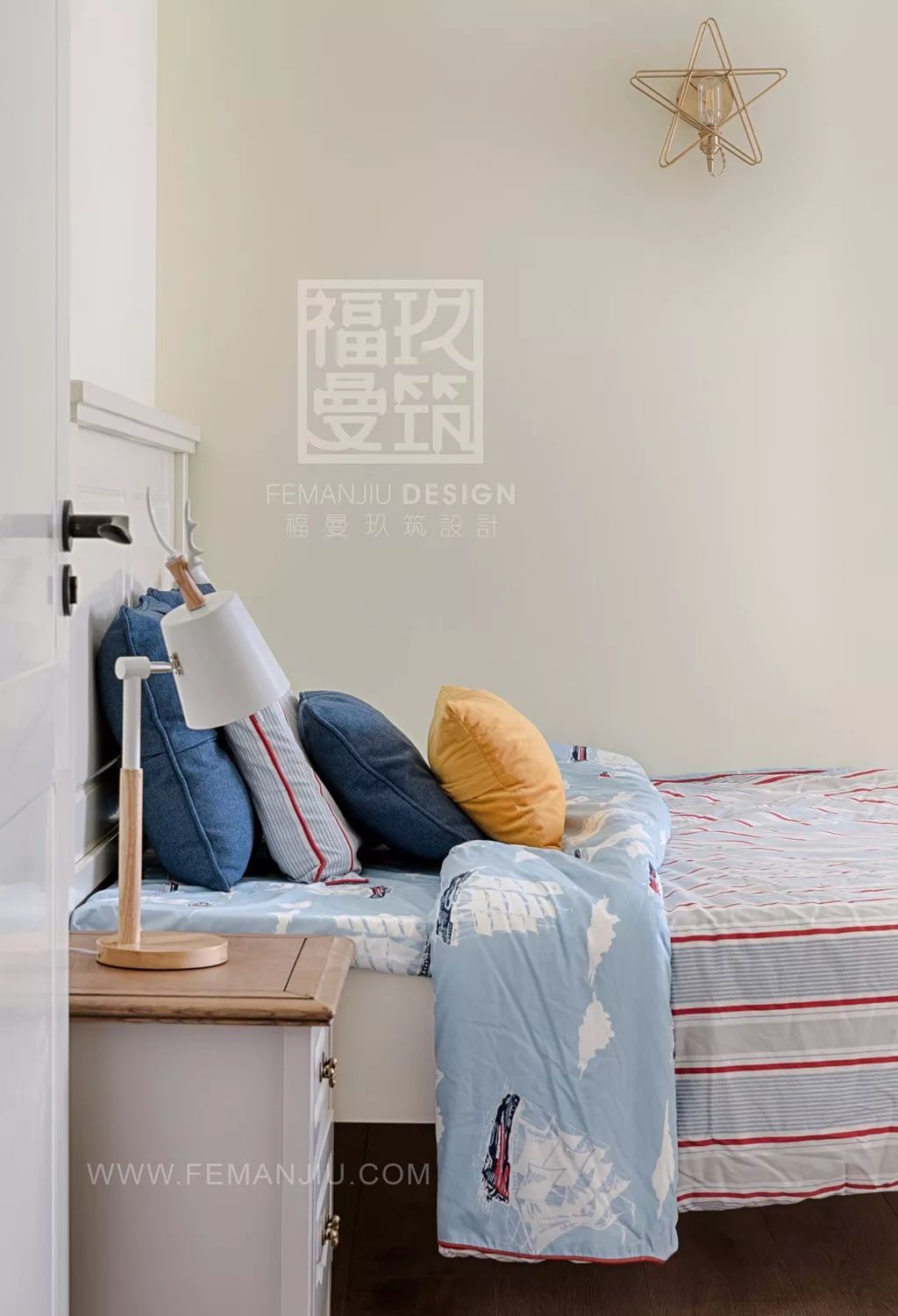 重庆鲁能领秀城 74 平米小美式北欧混搭风家居设计-37