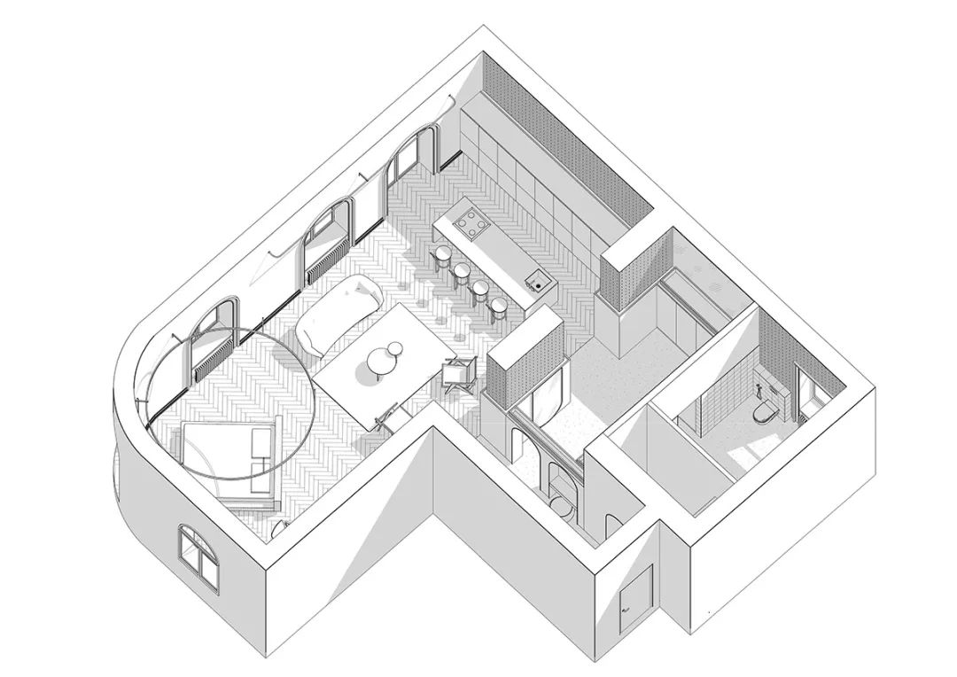 川谷堂 87㎡复古现代公寓丨Vasyuk Vladimi,Kate Raspopina-14