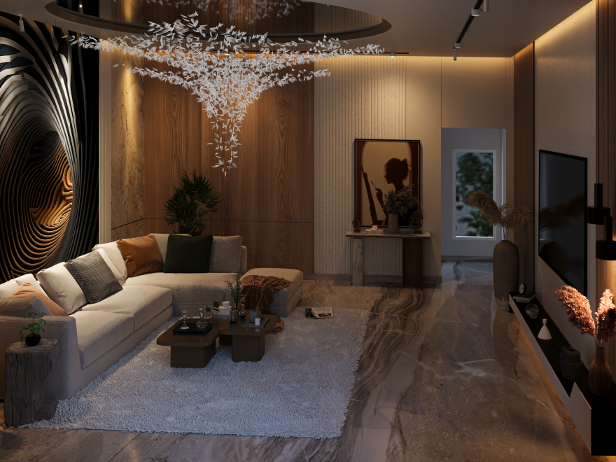 Lu·ury Living room Design(豪华客厅设计)丨埃及开罗丨Architect Mahmoud Abd EL Samea3-11